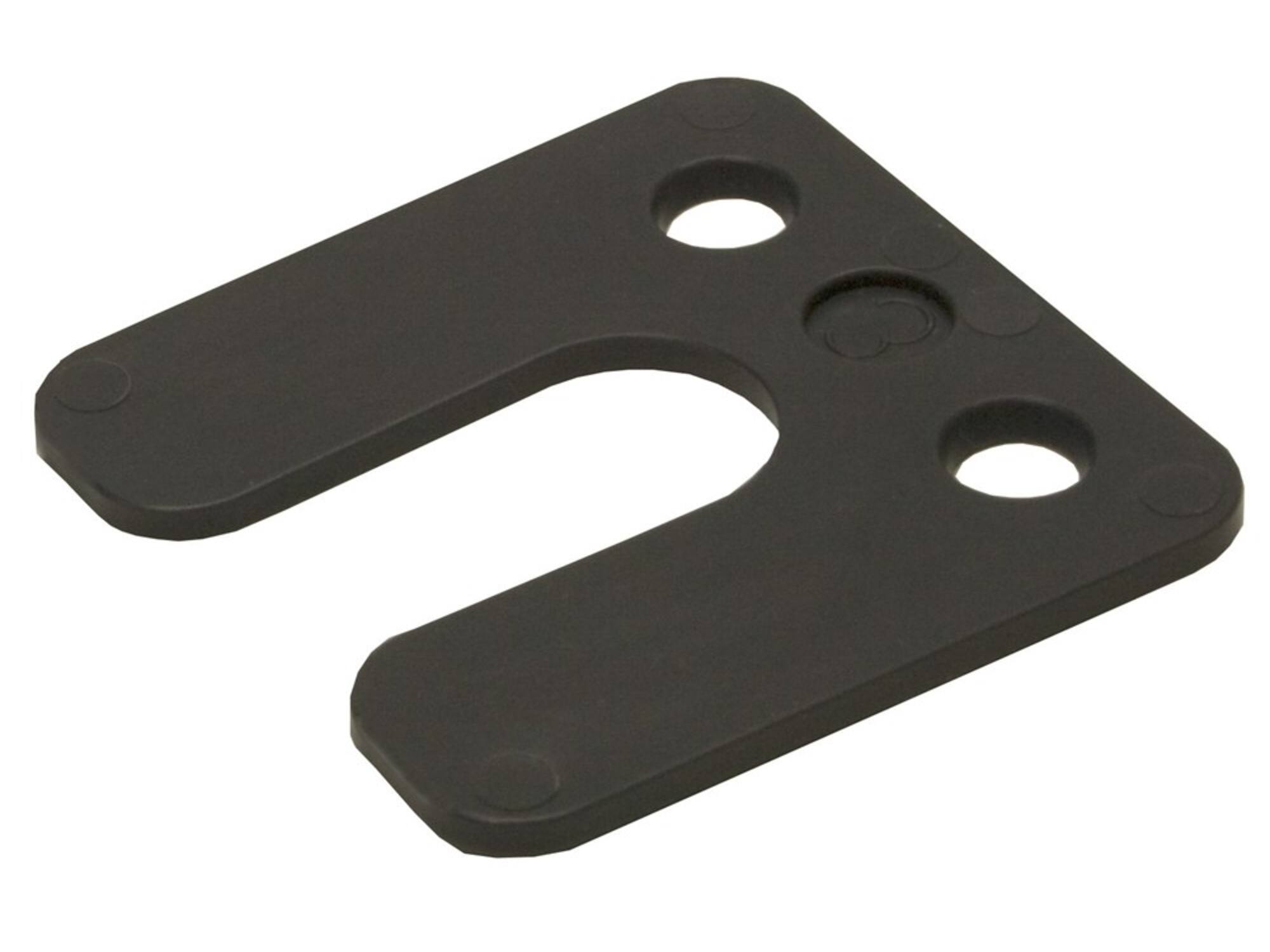 GB Drukplaat met sleuf 3 MM ZWART 70X70 48st