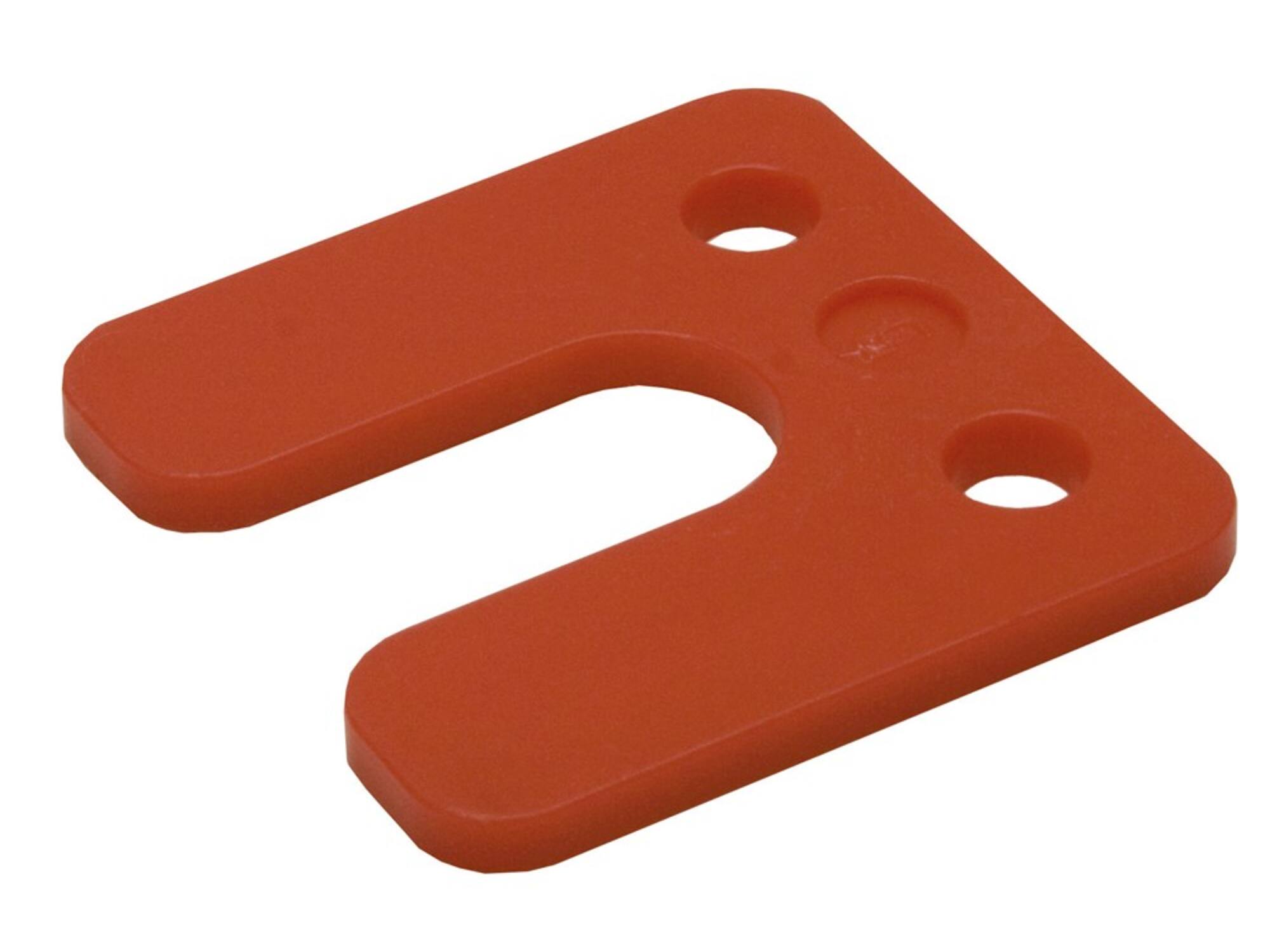 GB Drukplaat met sleuf 5 MM ROOD 70X70 48st