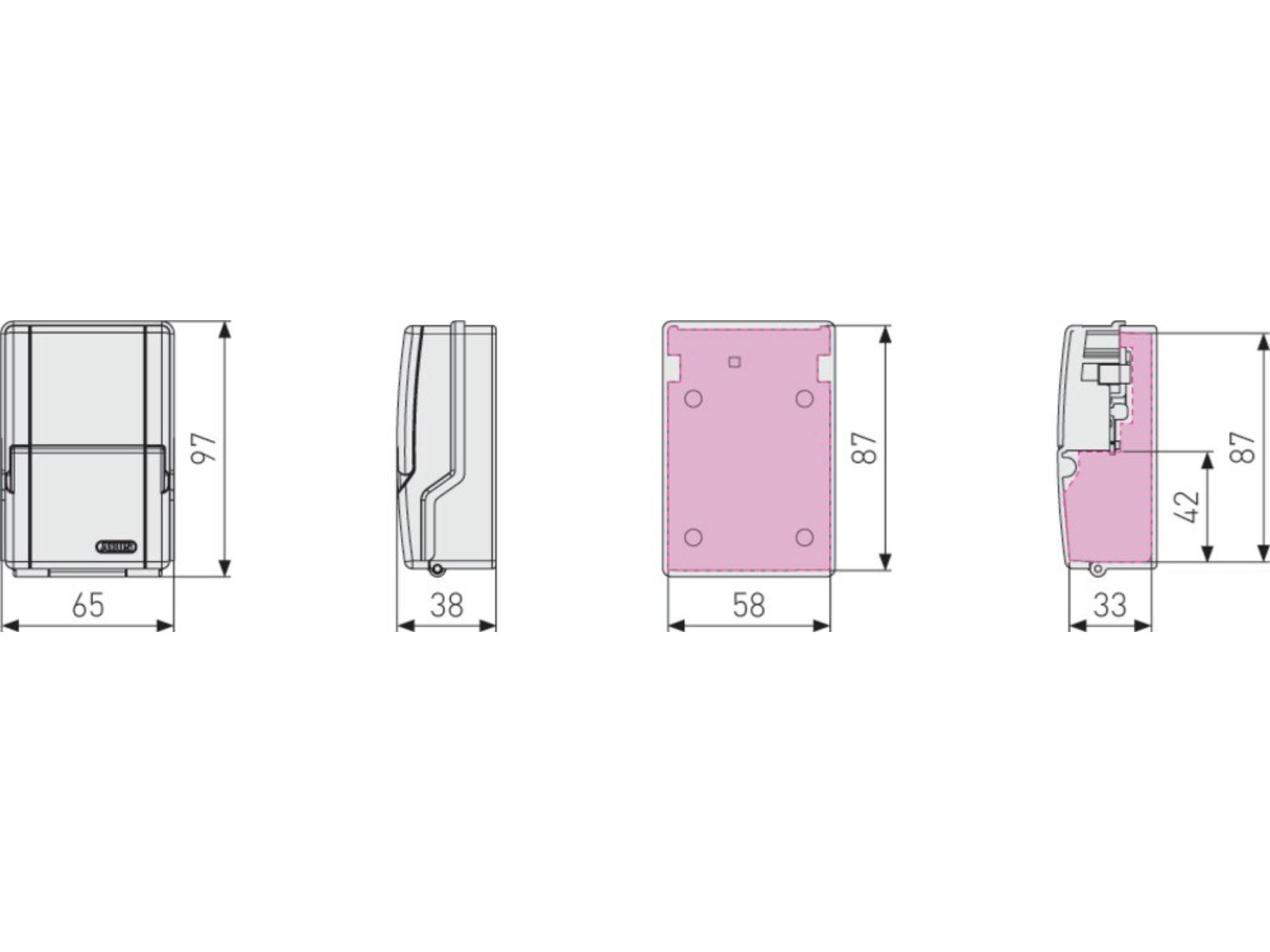 ABUS Sleutelkluis wandmontage H727 KEYGARAGE MINI