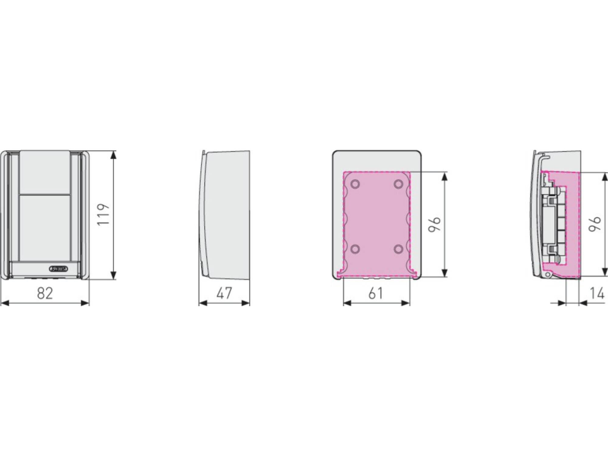 ABUS Sleutelkluis wandmontage H767 KEYGARAGE