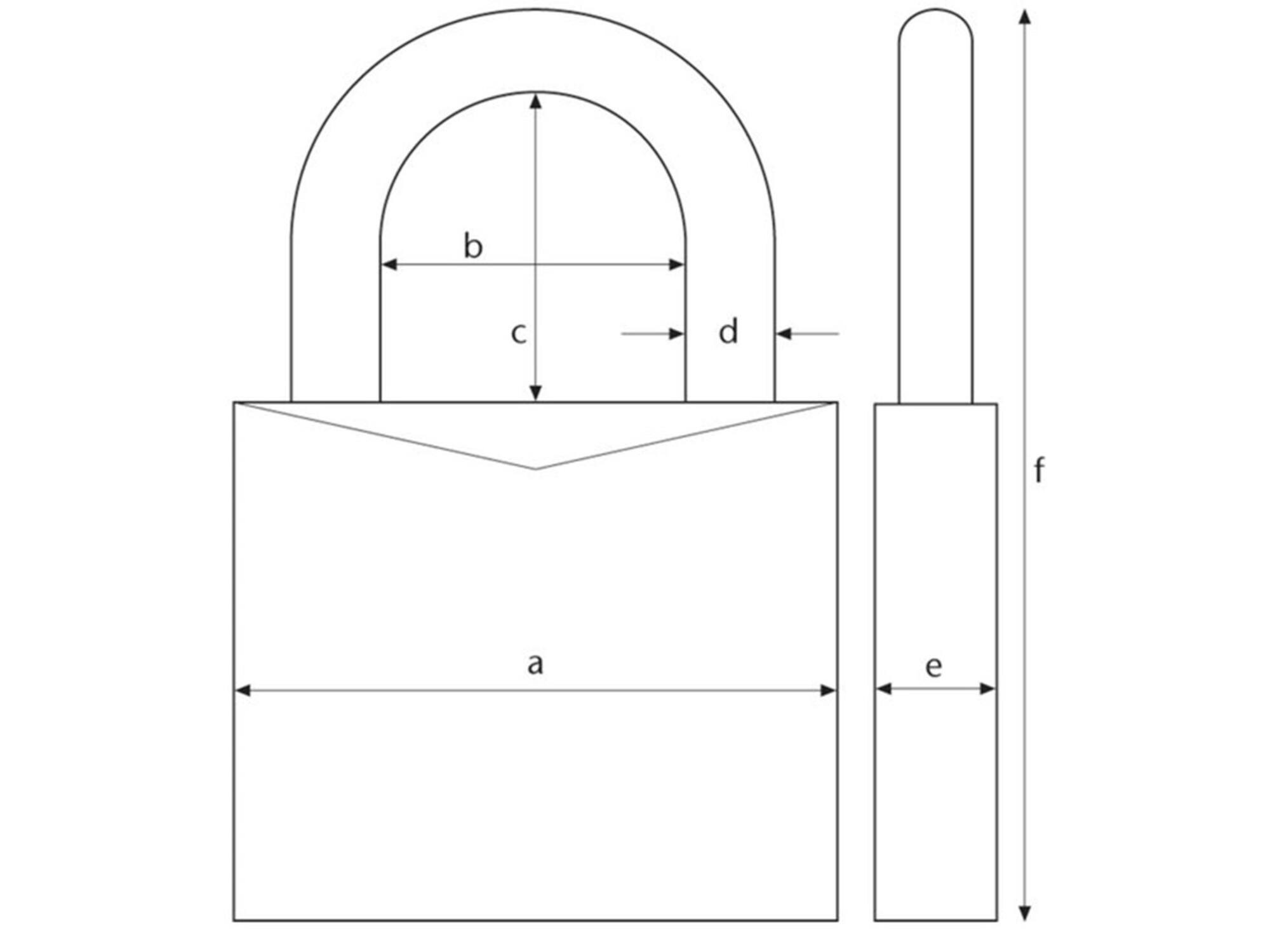 Abus Hangslot met stofkap H70IB/35 B/DFNLI