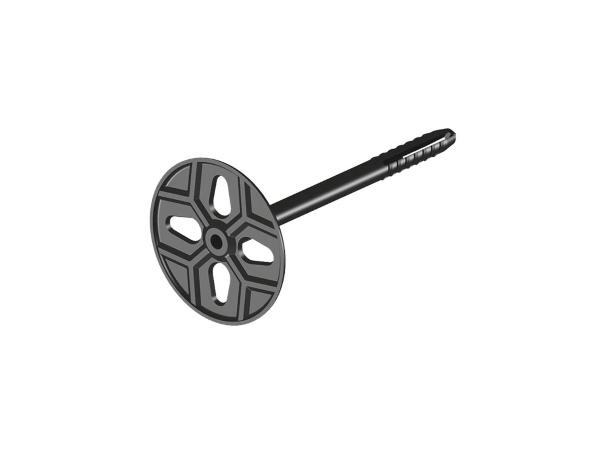 GB Isolatieplug zwart met vaste schotel UNI-FLEXPLUG 8X120MM 250st