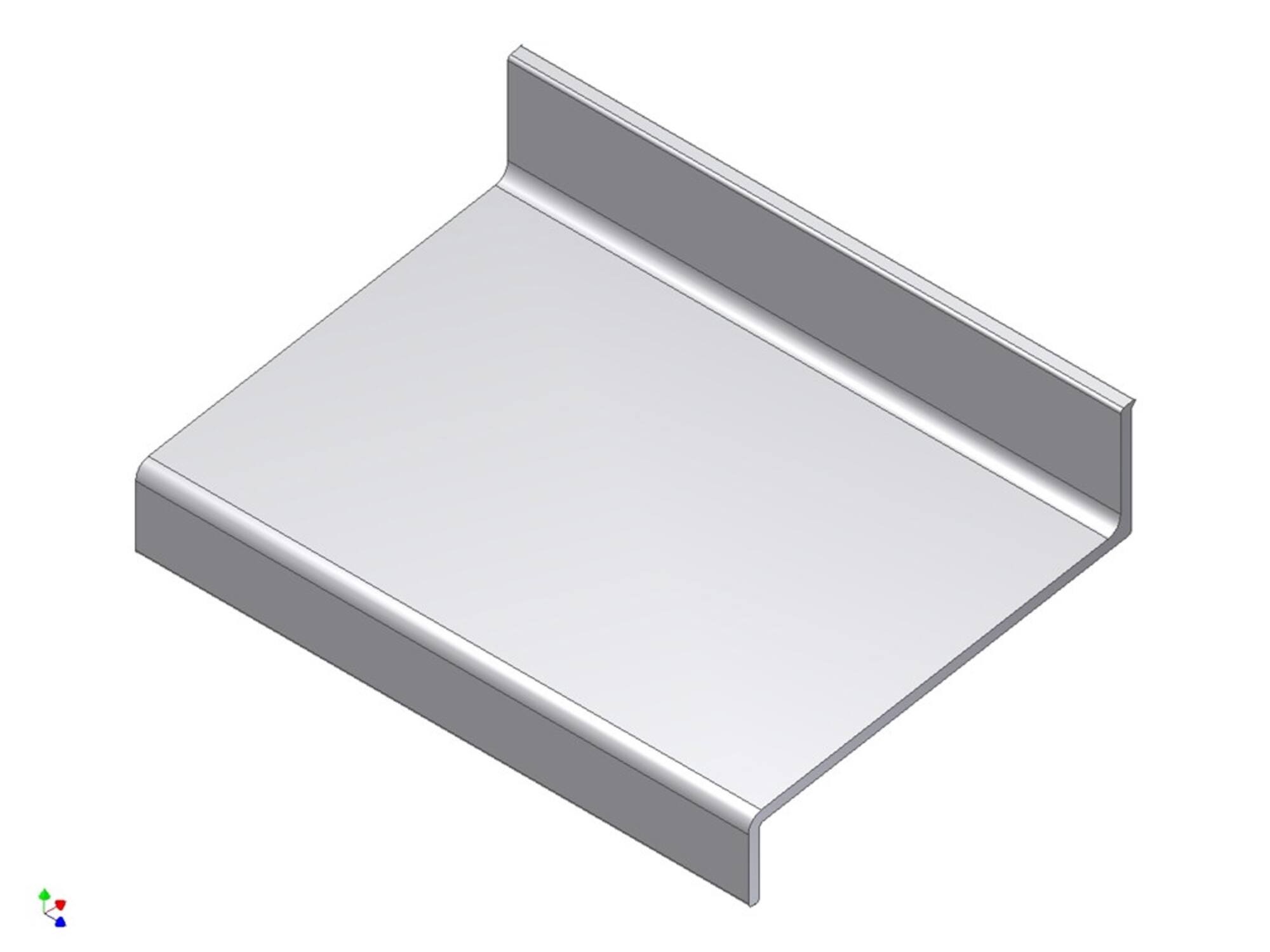 ALUART Waterslag aluminium 3 METER 50MM