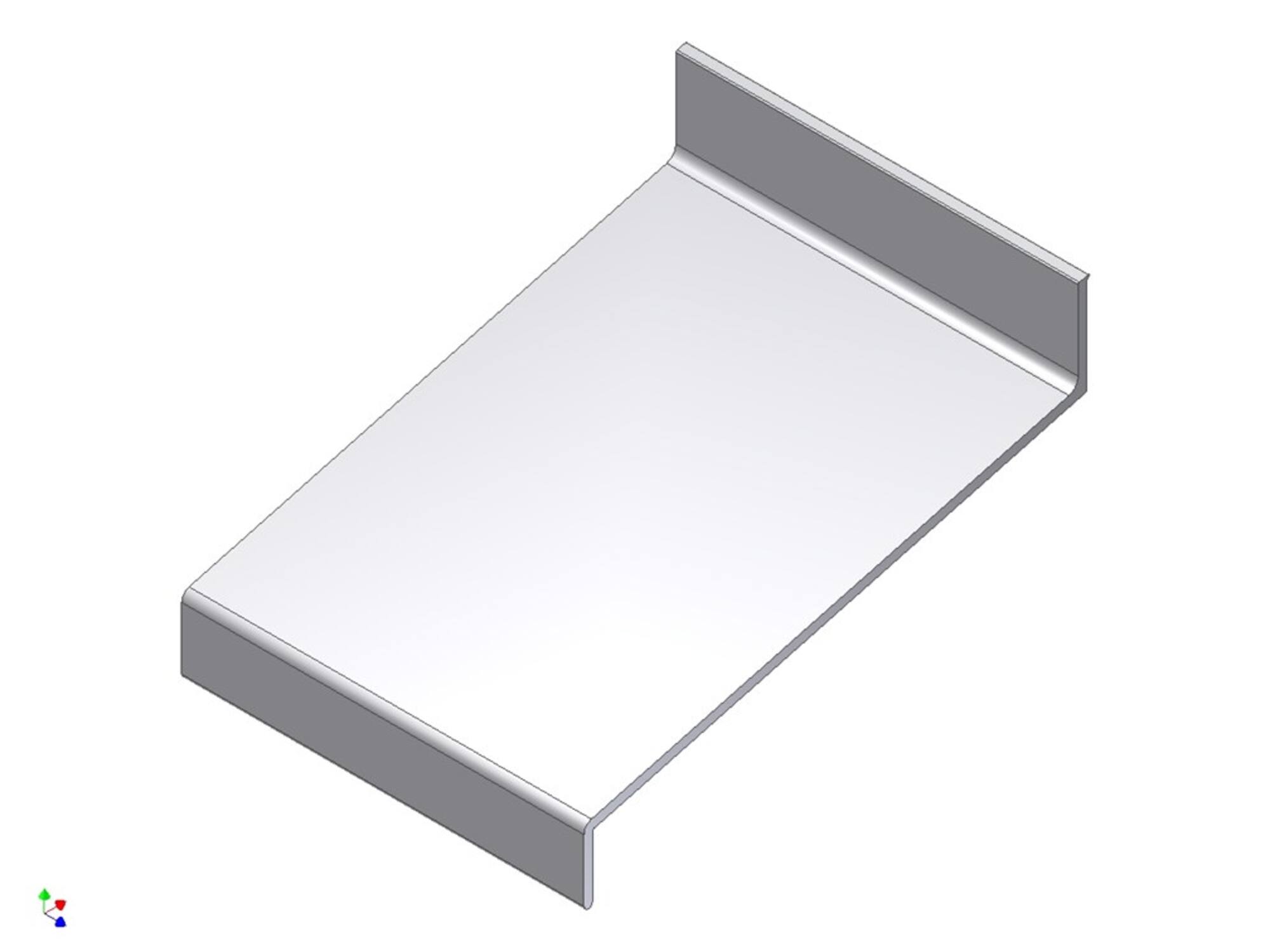 Aluart Waterslag aluminium 3 meter 100MM