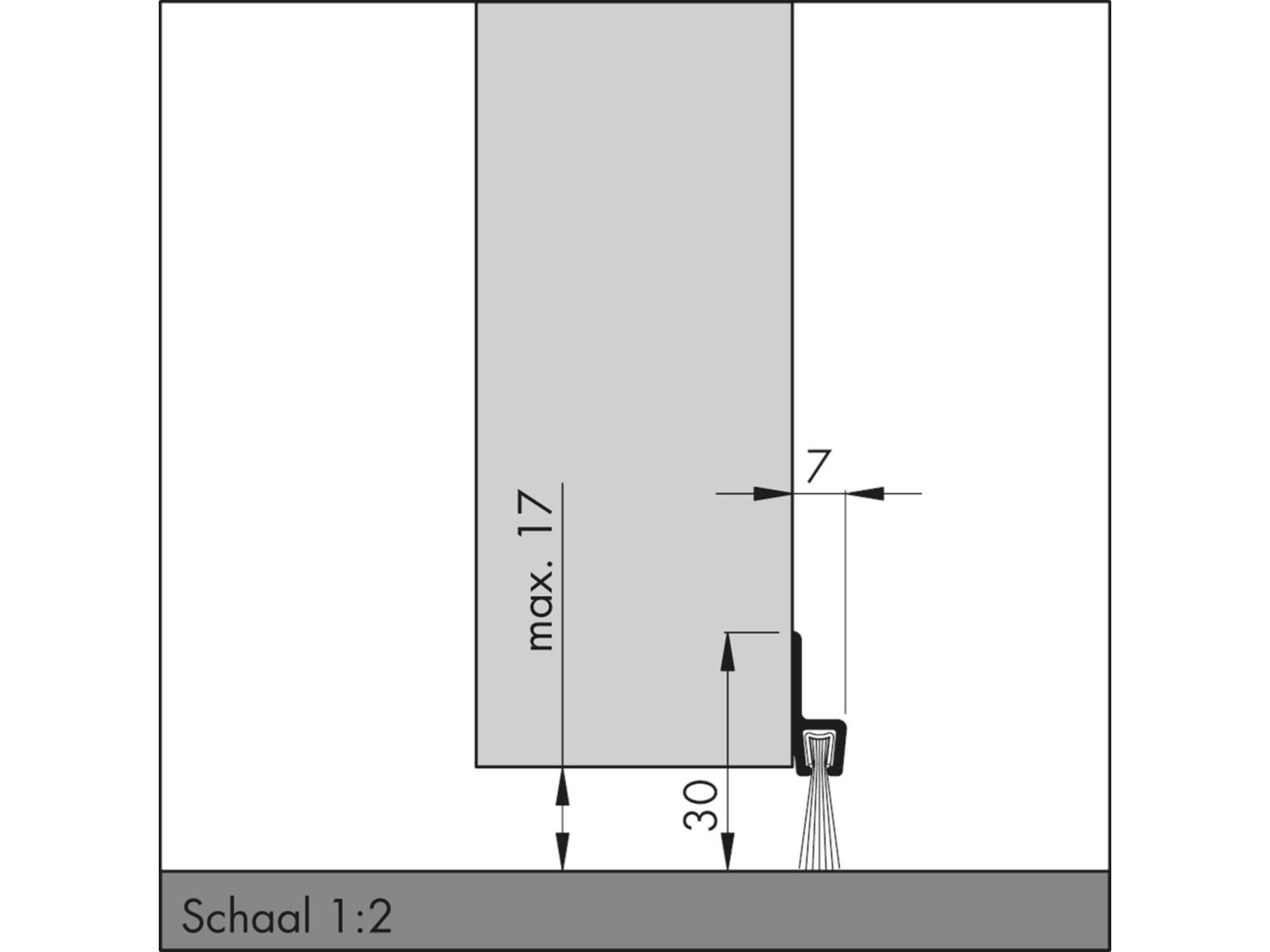 ELLEN Tochtborstel met haar IBS-31 300 CM