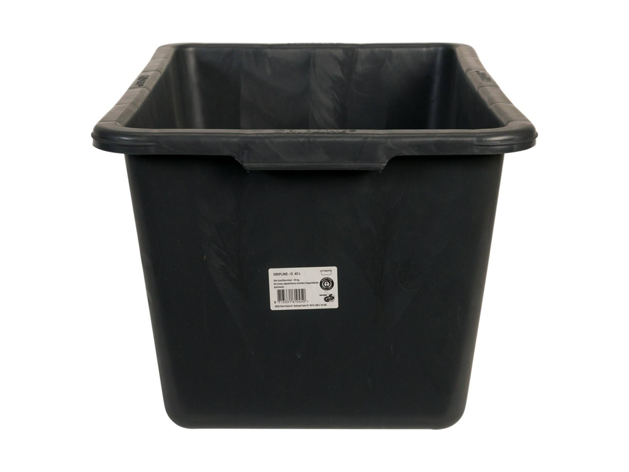 BERDAL Emmer rechthoekig GRIPLINE 45 L