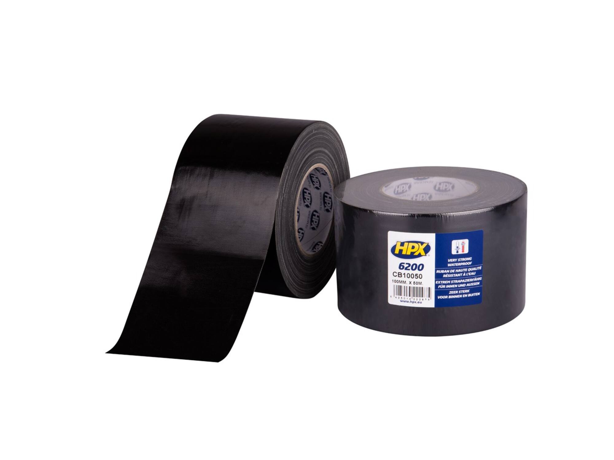 HPX Pantsertape zwart 100MM X 50 12st