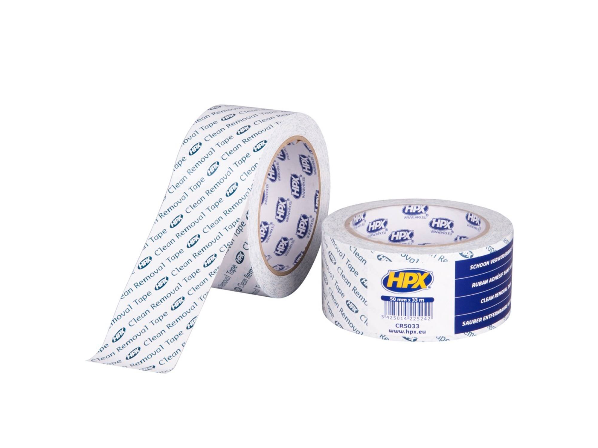 HPX Schoonverwijderbare tape PVC 50MM X 33M