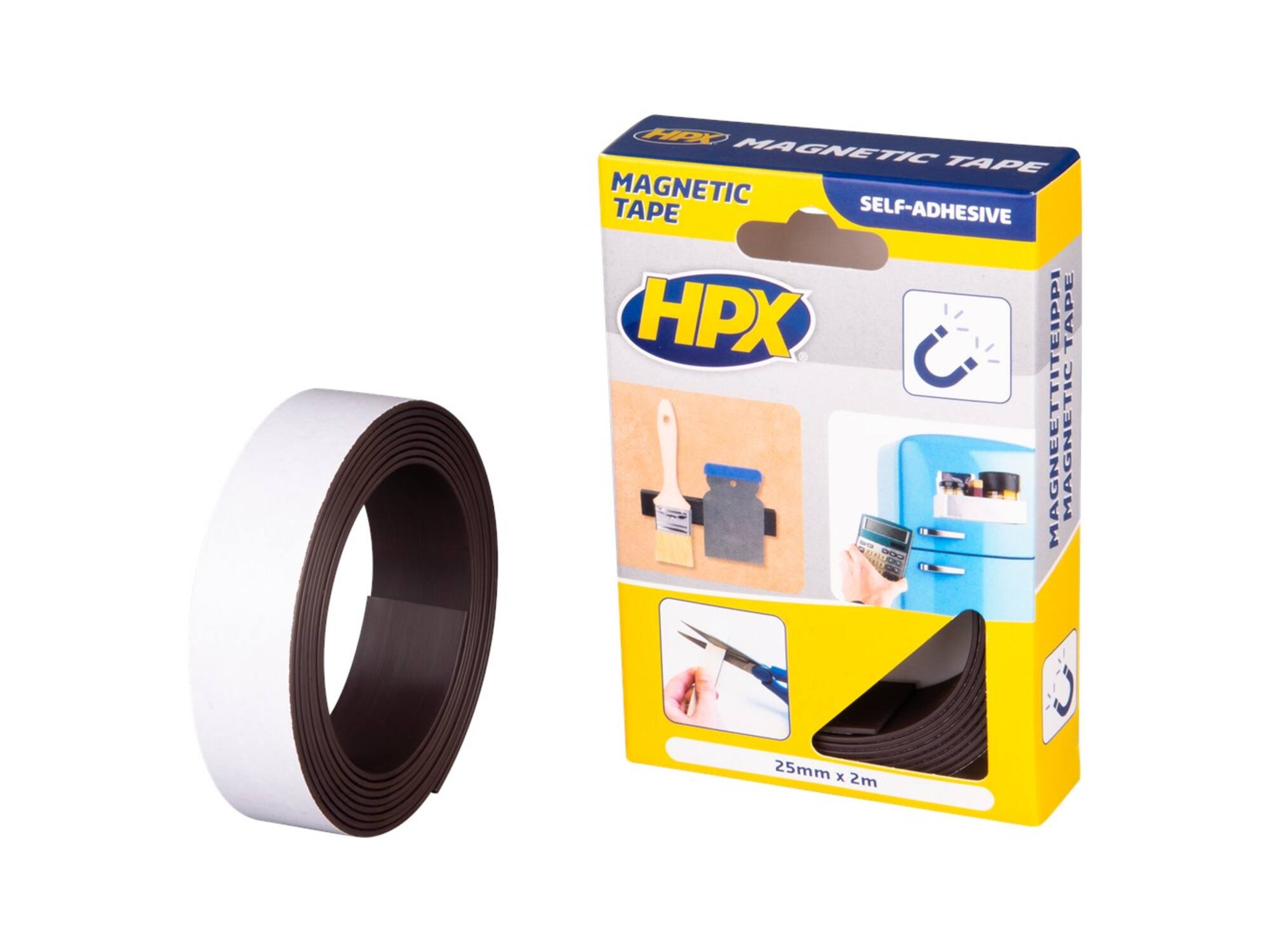 HPX magneetband zelfklevend 25MMX2M