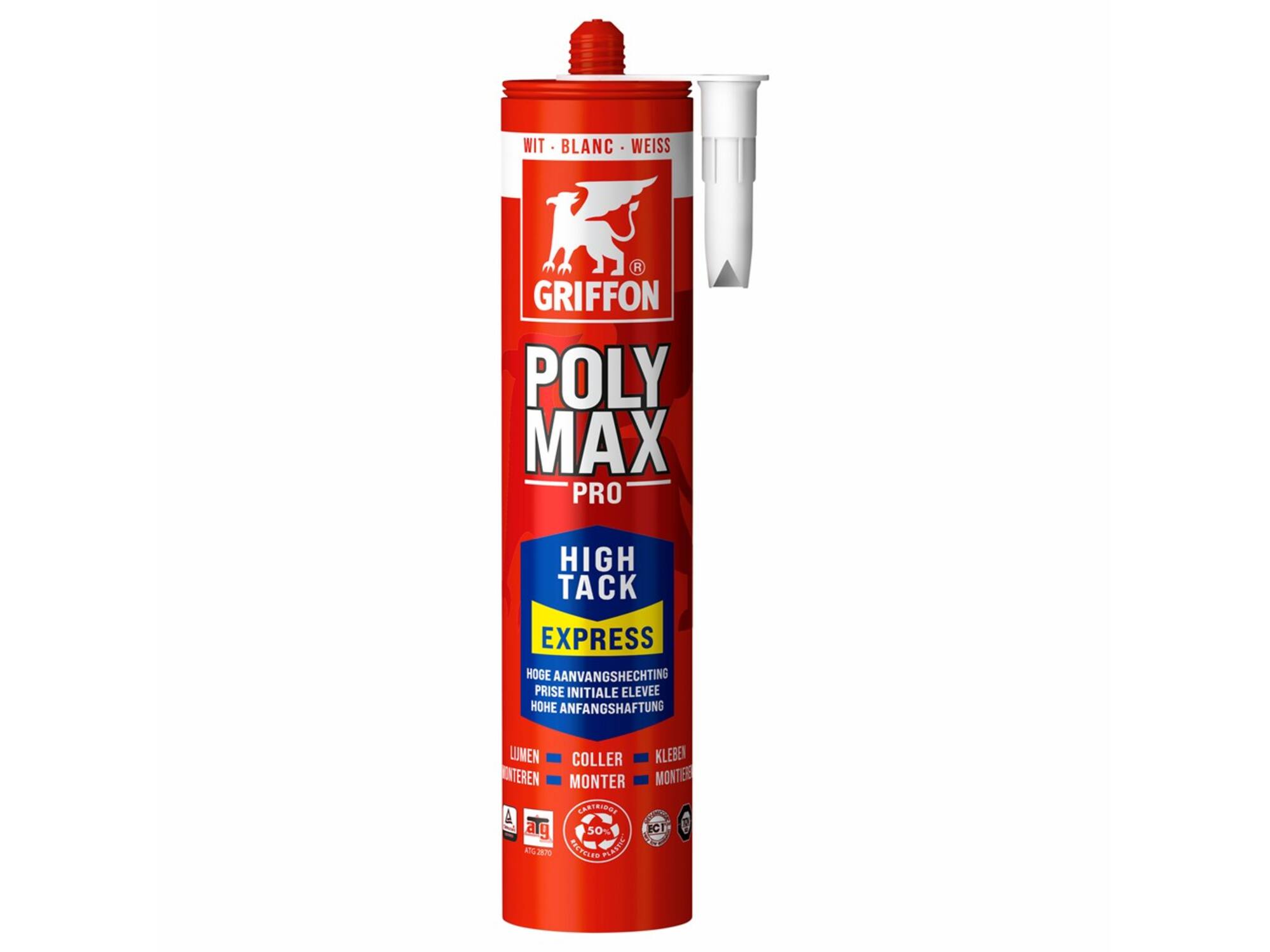 GRIFFON Montagelijm Polymax wit HIGH TACK EXPRESS 435 GRAM