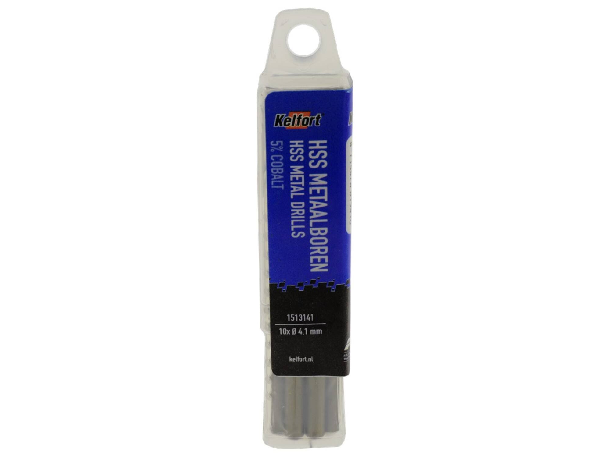 Kelfort Metaalboor HSS cobalt 4.1mm 10 stuks