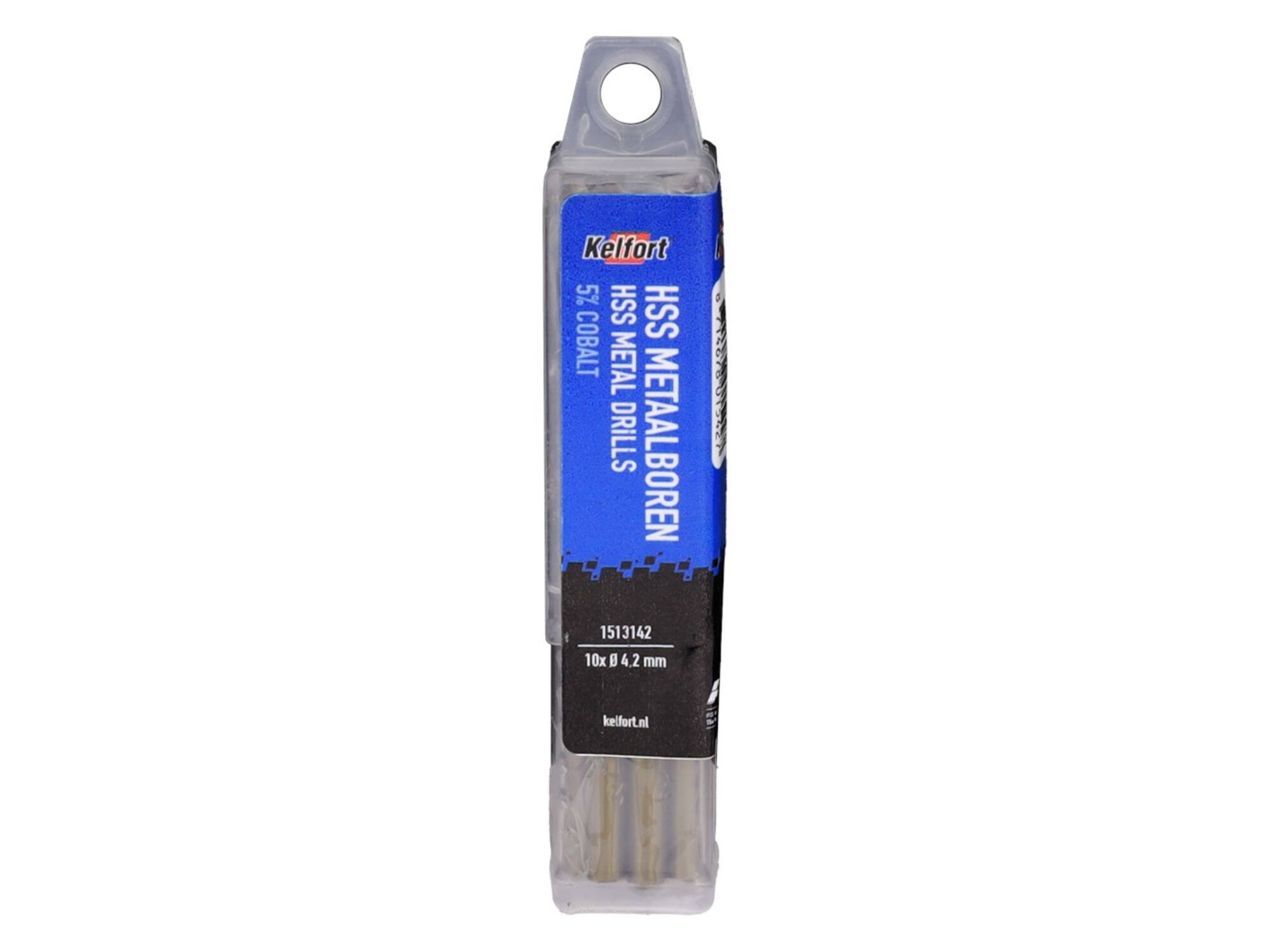 Kelfort Metaalboor HSS cobalt 4.2 mm 10 stuks