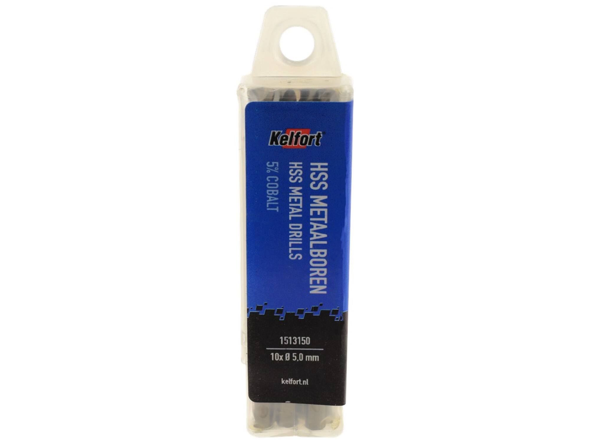 Kelfort Metaalboor HSS cobalt 5.0 mm 10 stuks