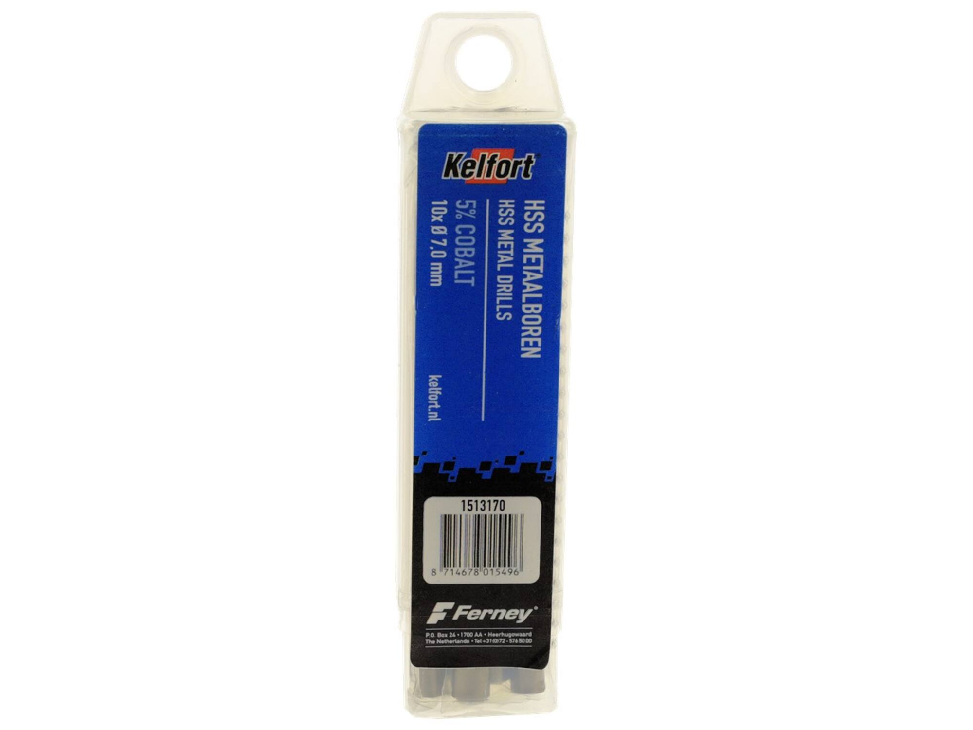 Kelfort Metaalboor HSS cobalt 7.0 mm 10 stuks