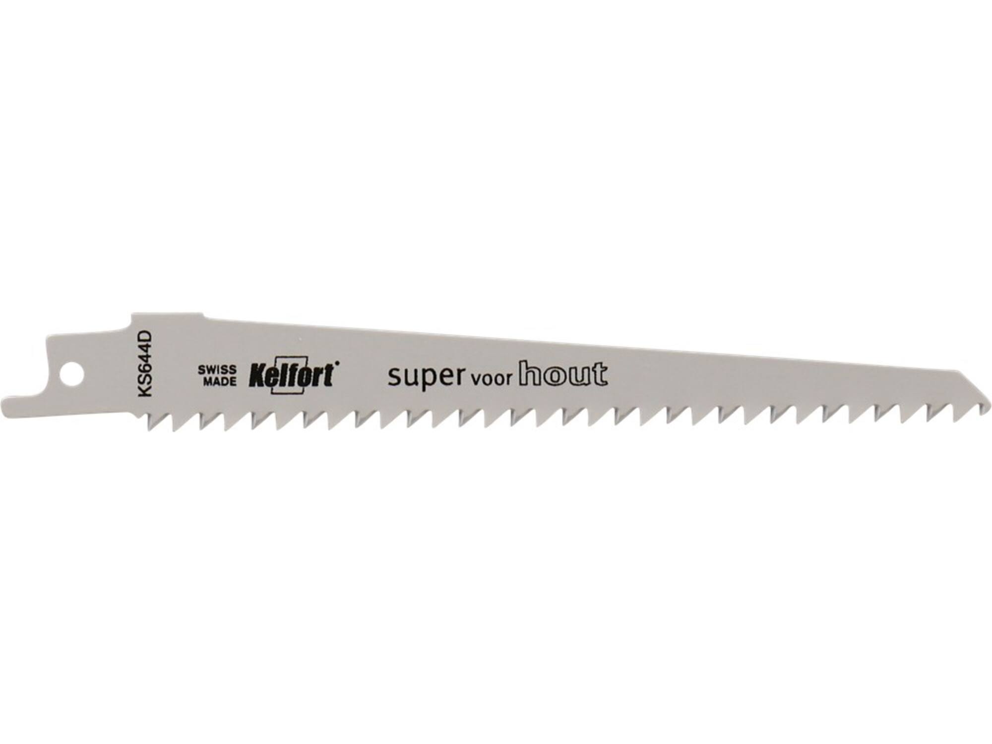 KELFORT Reciprozaagblad hout KS644D 5 stuks