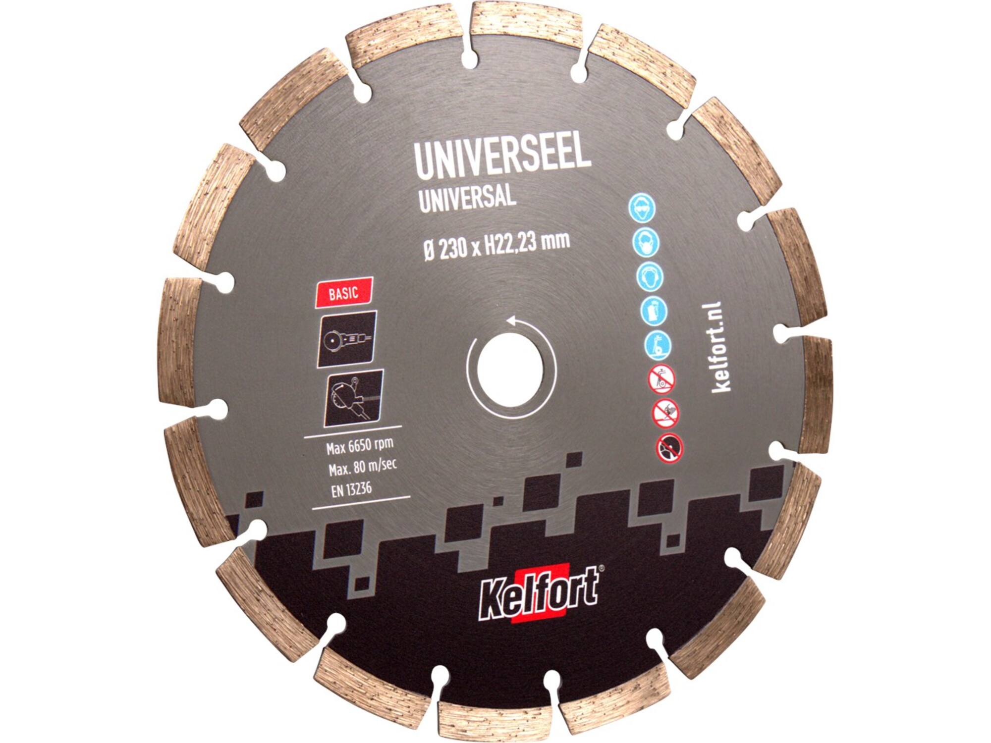 Kelfort Diamantzaag basic universeel 230 mm