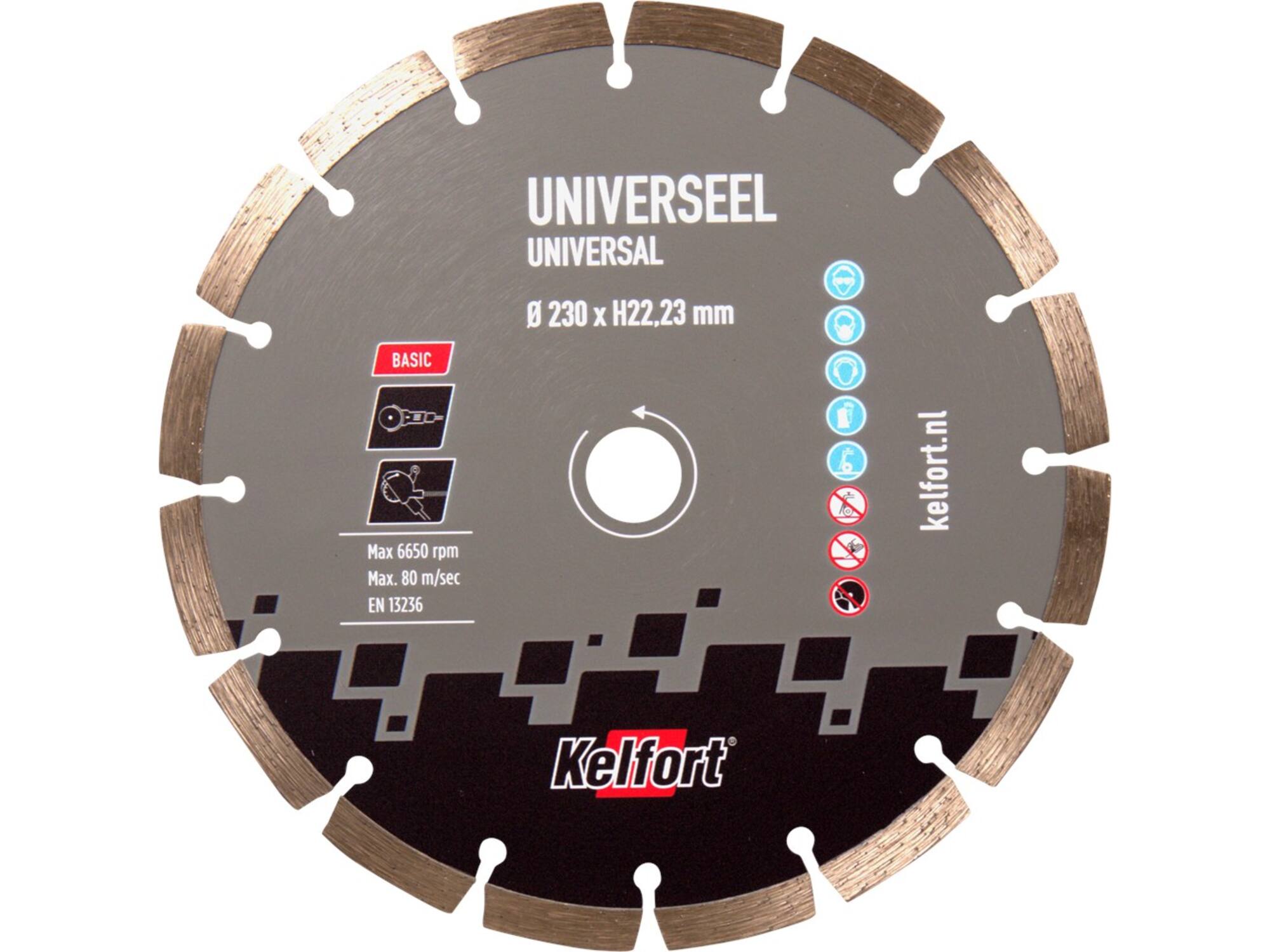 Kelfort Diamantzaag basic universeel 230 mm