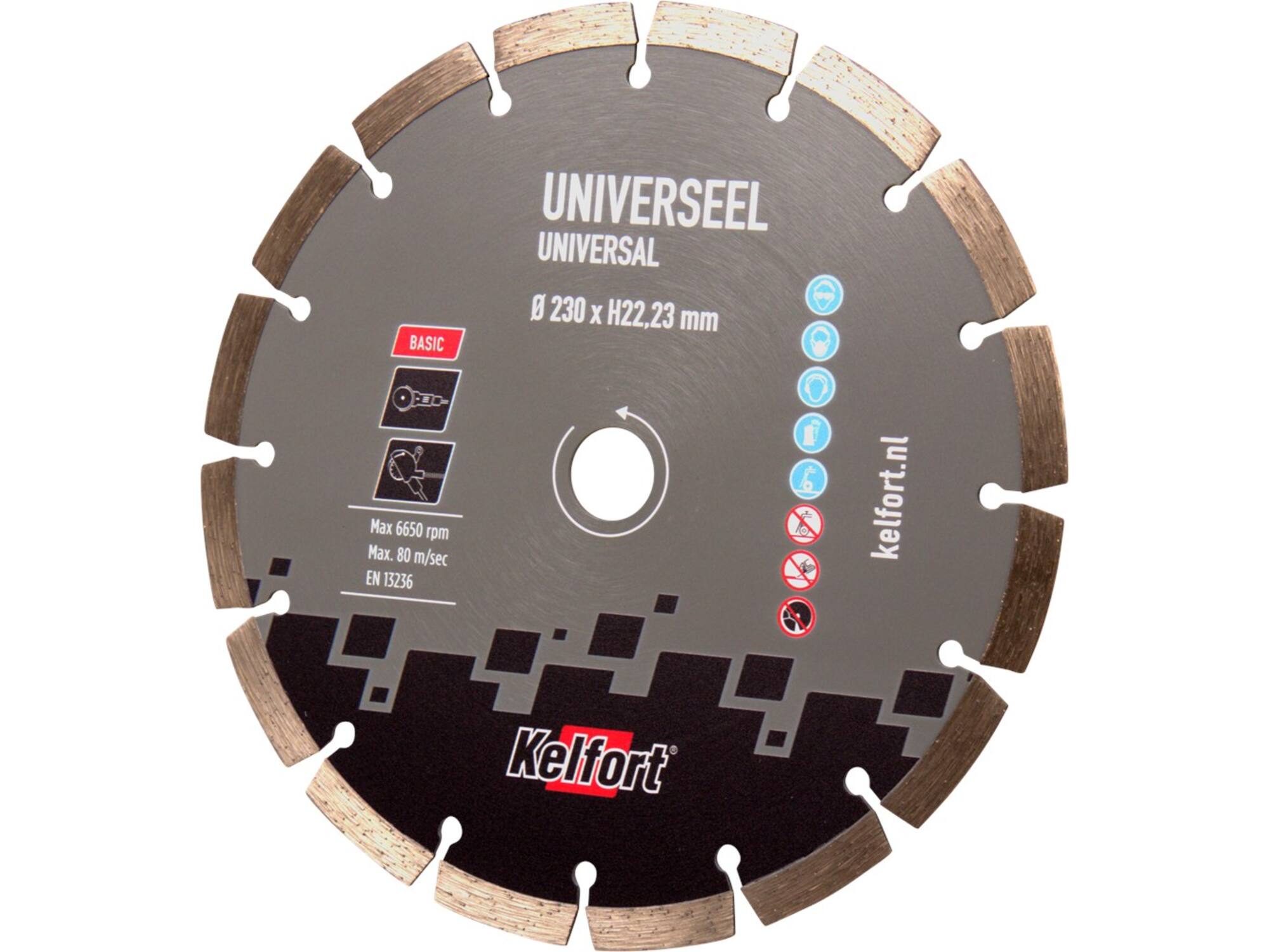 Kelfort Diamantzaag basic universeel 230 mm