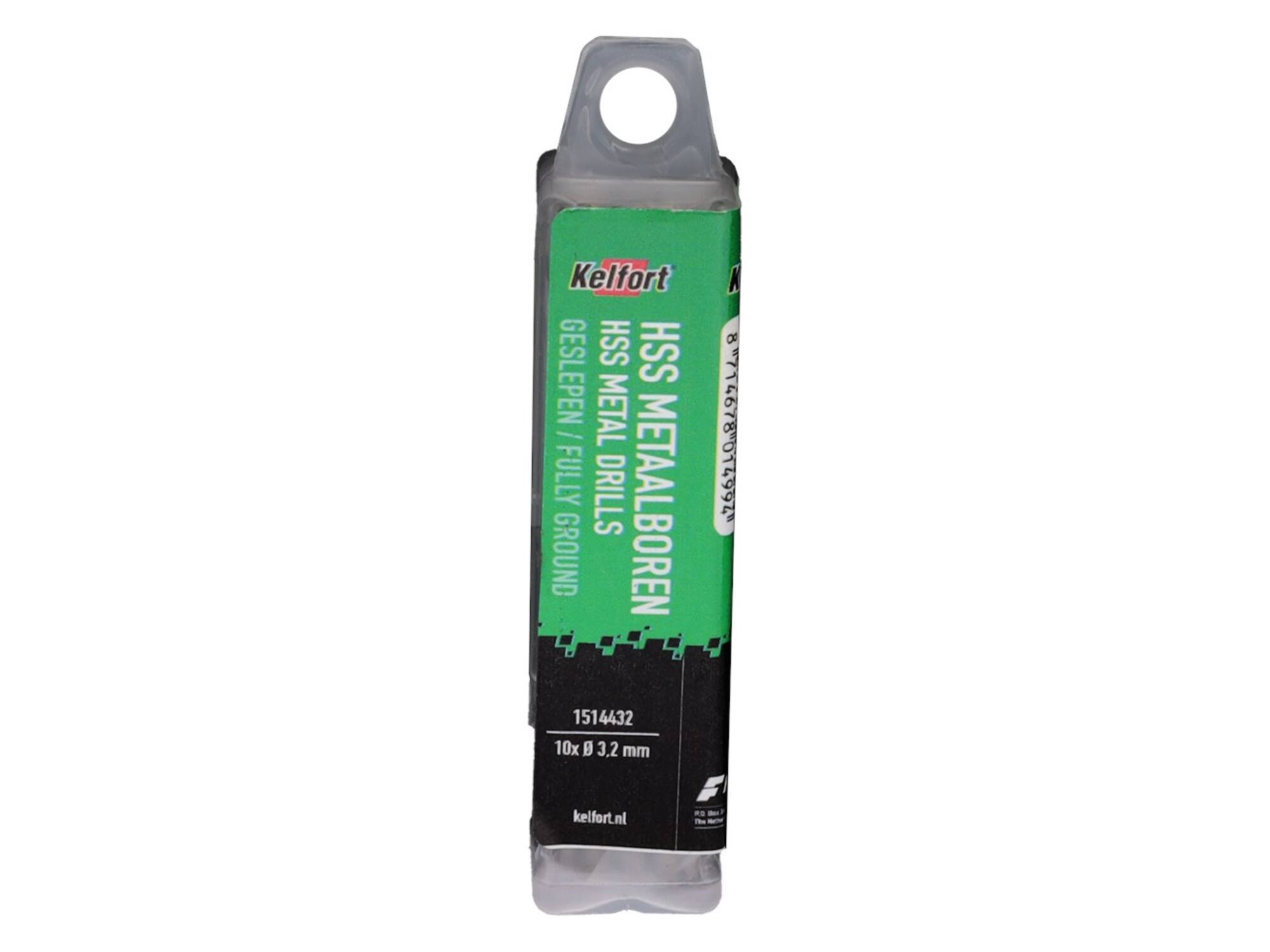 Kelfort Metaalboor HSS geslepen 3.2 mm 10 stuks