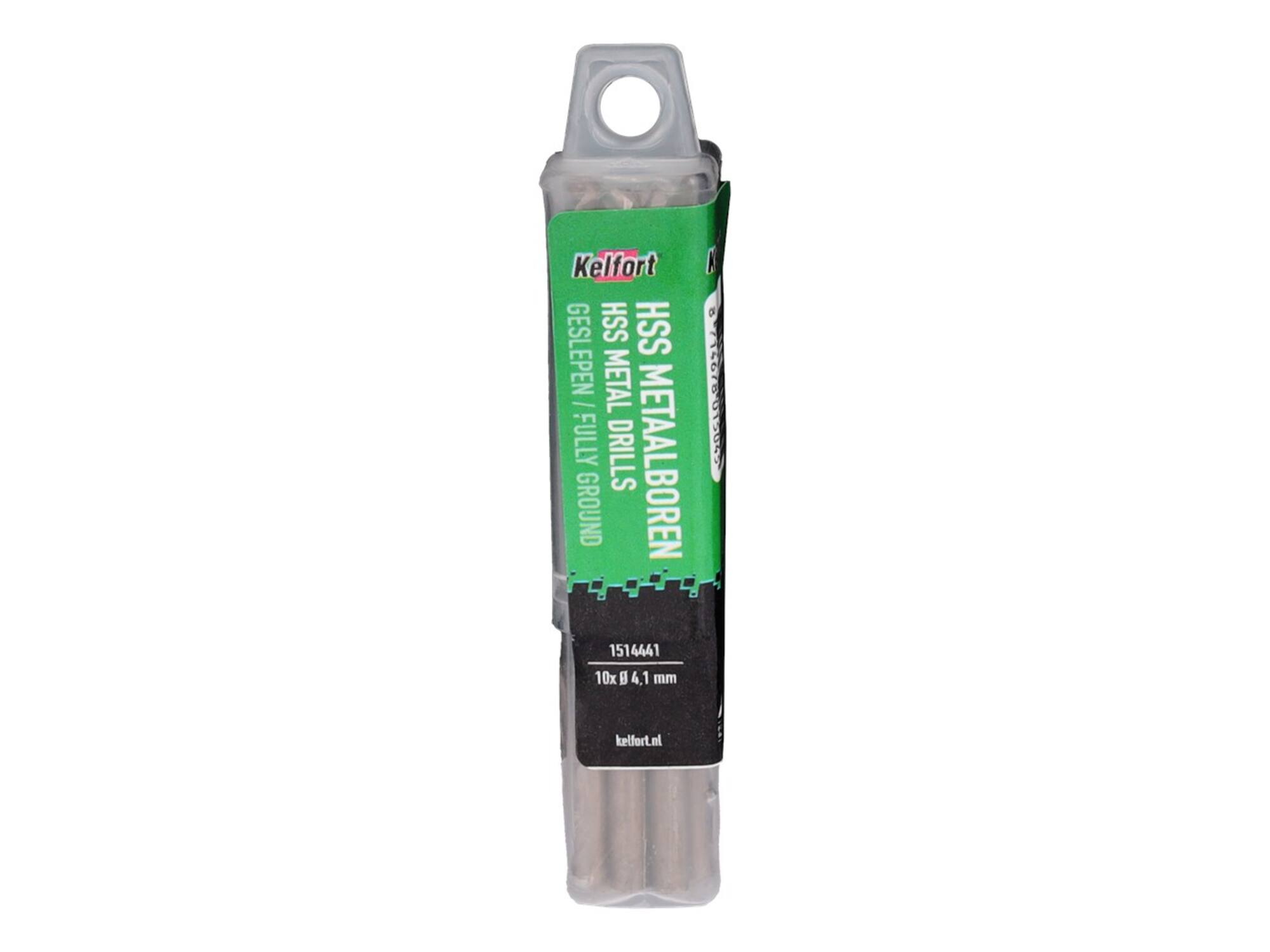 Kelfort Metaalboor HSS geslepen 4.1mm 10 stuks