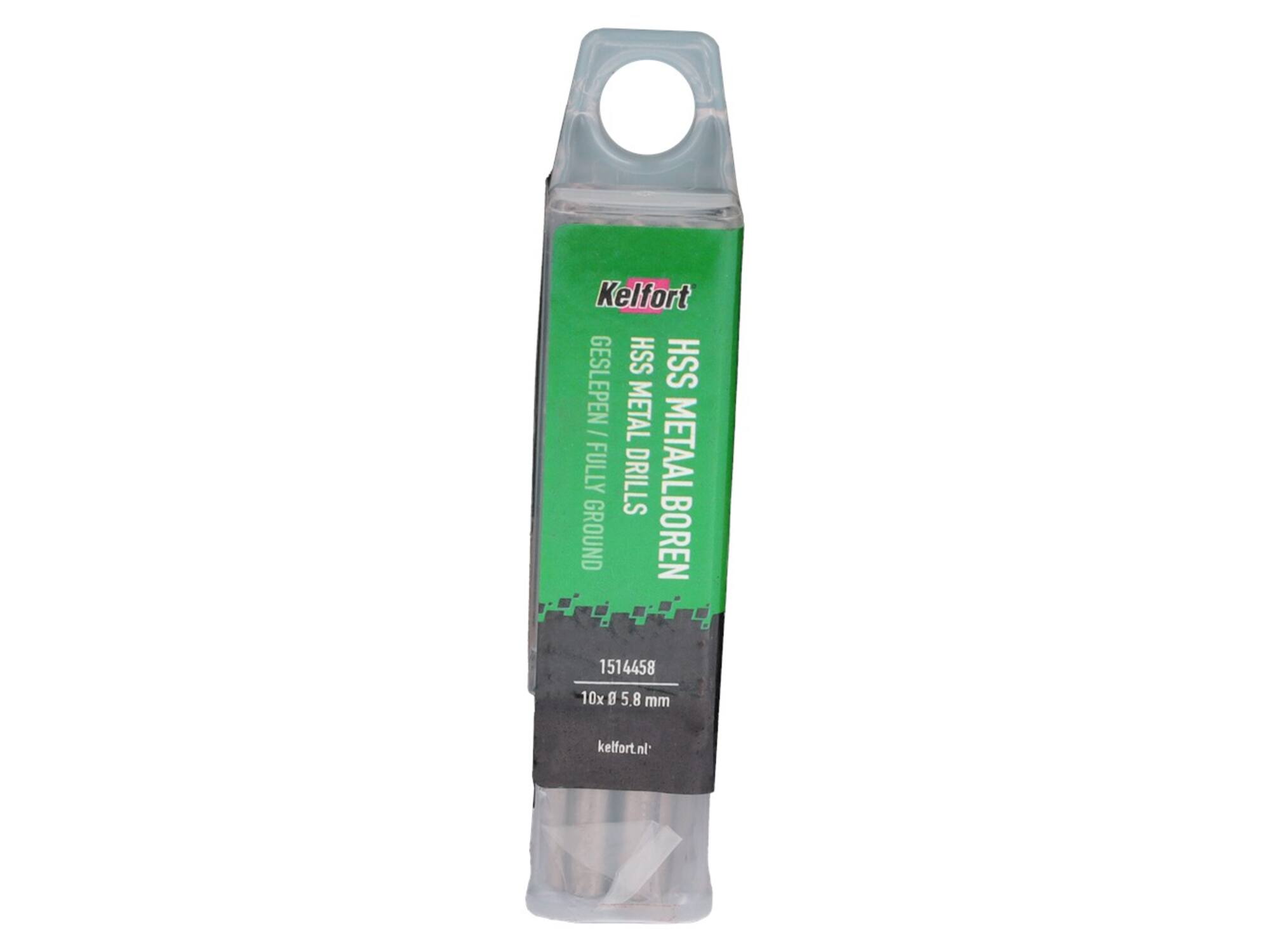 Kelfort Metaalboor HSS geslepen 5.8 mm 10 stuks