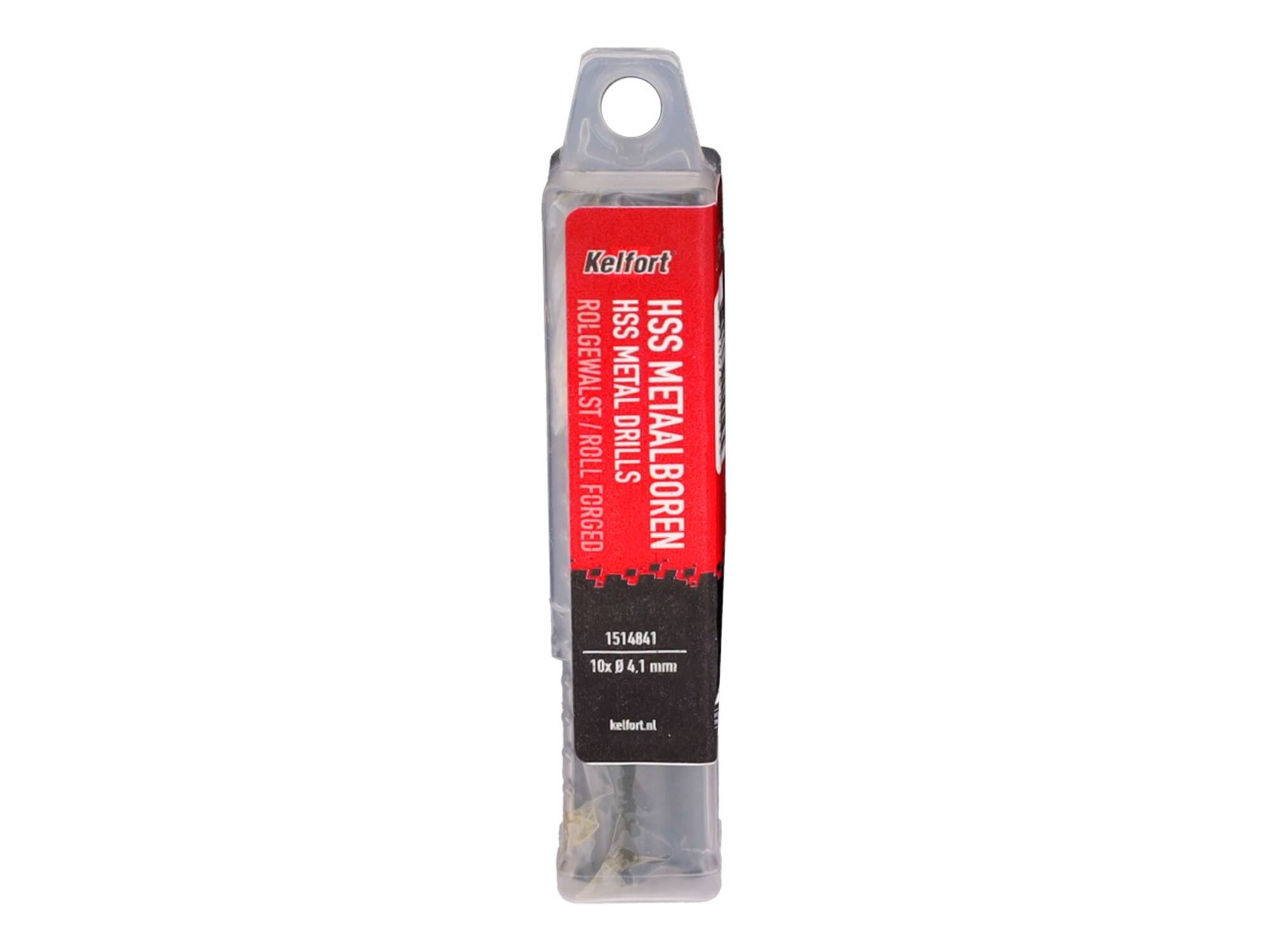 Kelfort Metaalboor HSS rolgewalst 4.1 mm 10 stuks