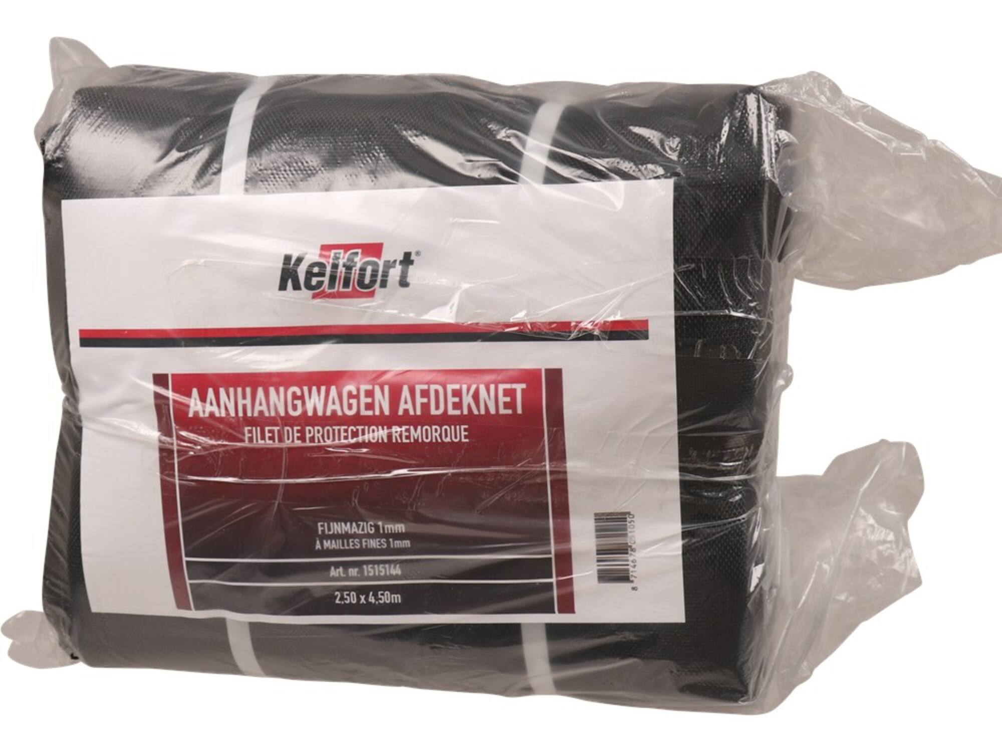 Kelfort Aanhangernet fijnmazig met elastiek 2,5X4,5 M