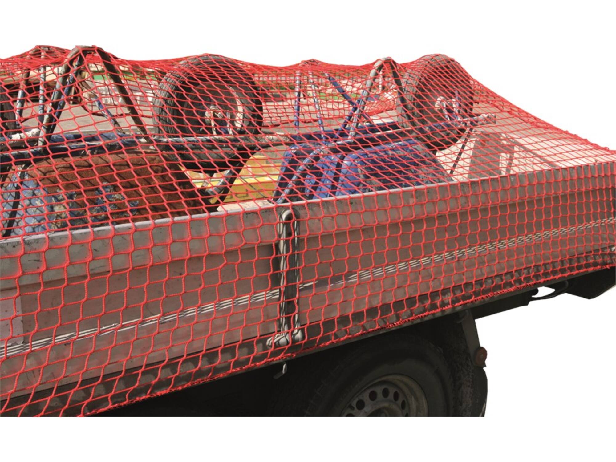 Kelfort Aanhangwagennet rood polyester 45x45 mm 1.5X2.0 meter