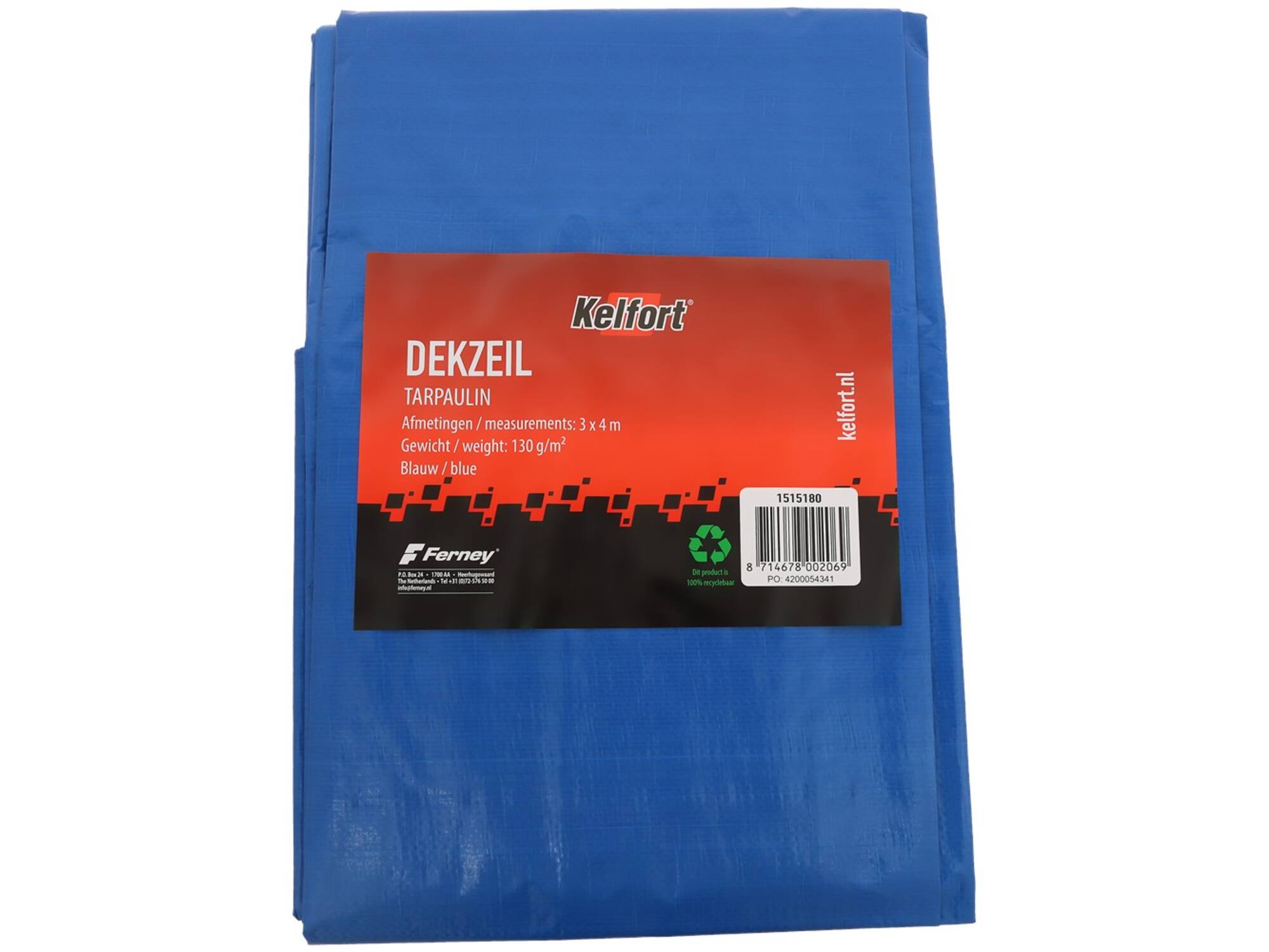 Kelfort Dekkleed blauw 130g/m2 3X4 MTR