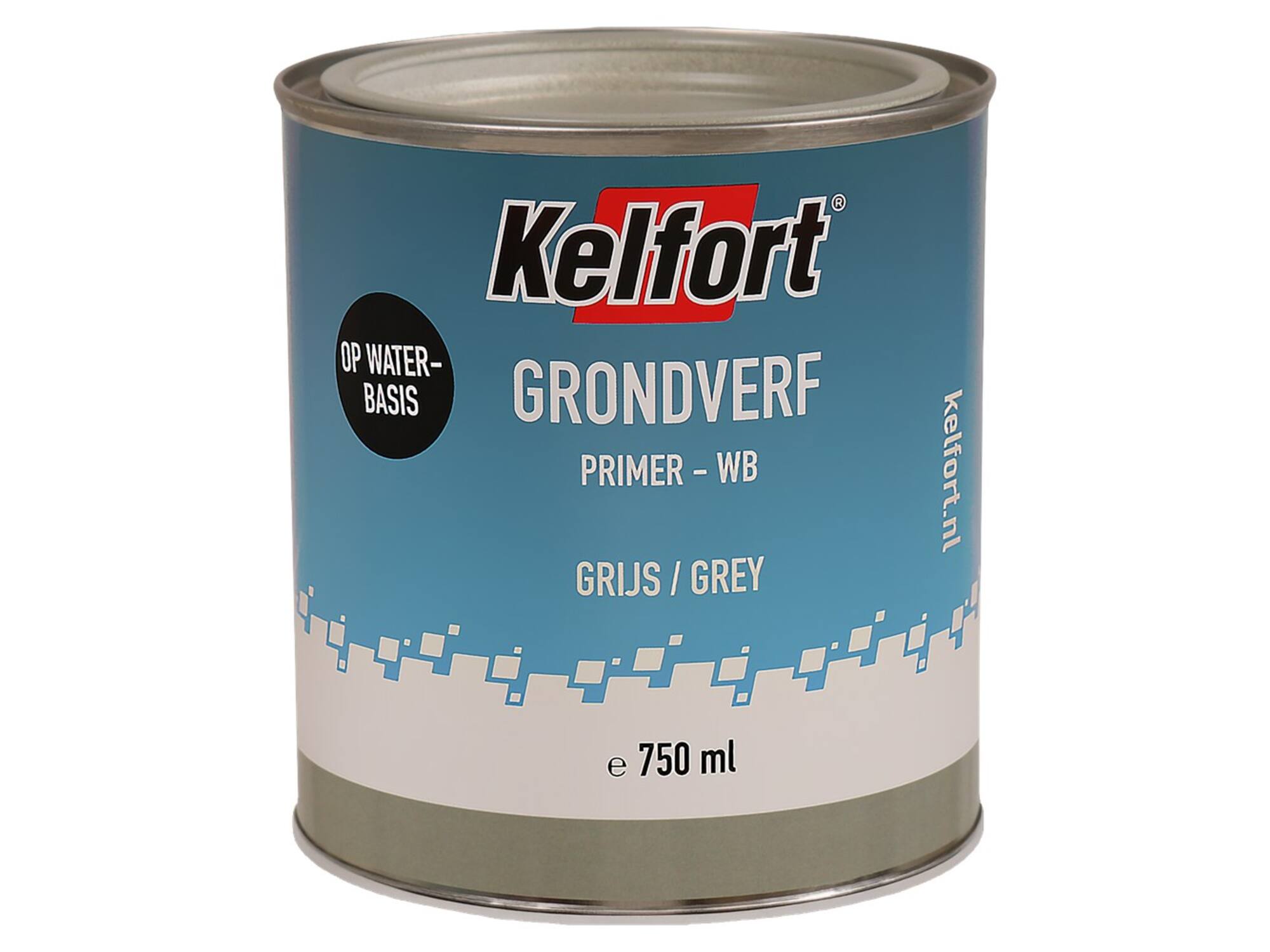 Kelfort Grondverf grijs waterbasis 750ML