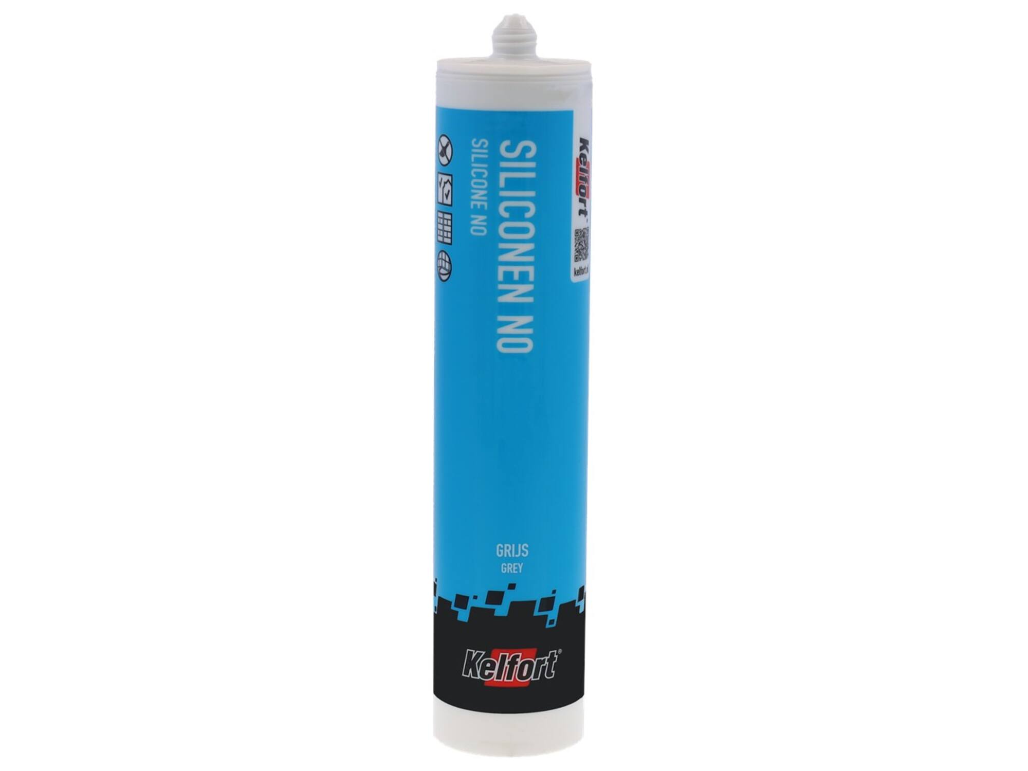 KELFORT Siliconenkit NO GRIJS 310 ML