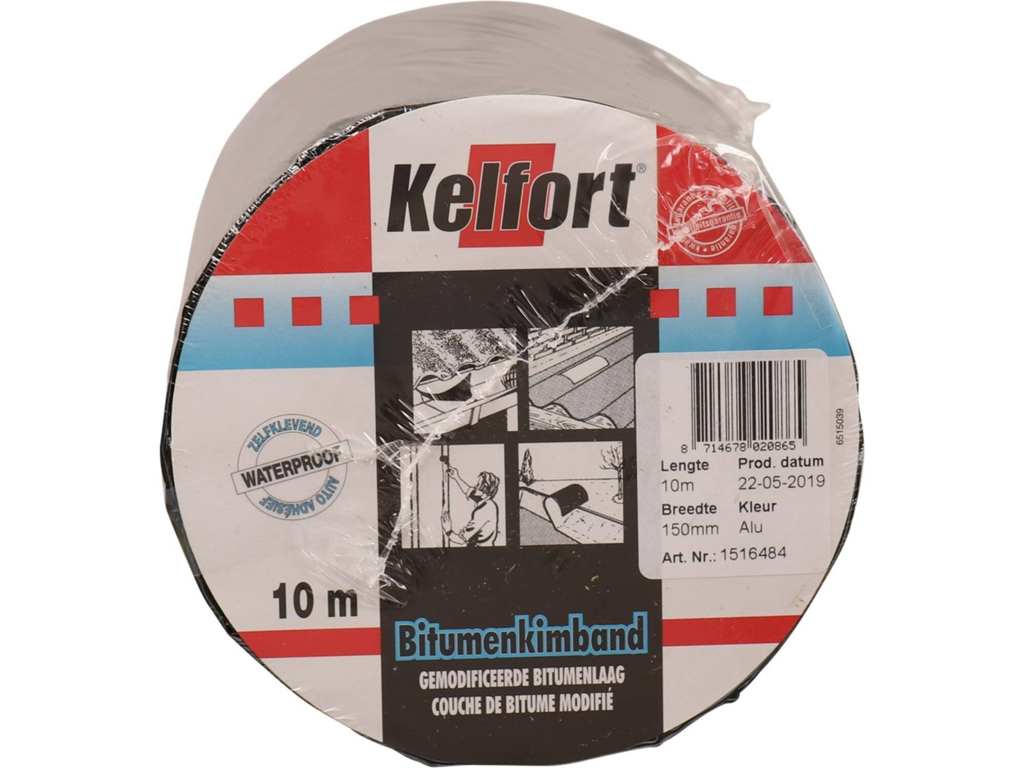 KELFORT Bitumenkimband ALU KLEUR 10MX150 MM