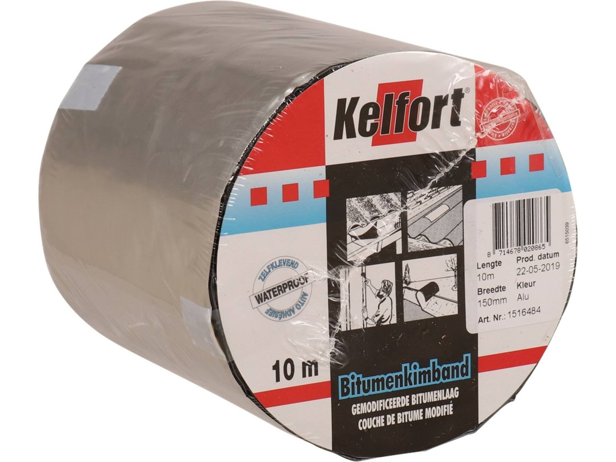 KELFORT Bitumenkimband ALU KLEUR 10MX150 MM