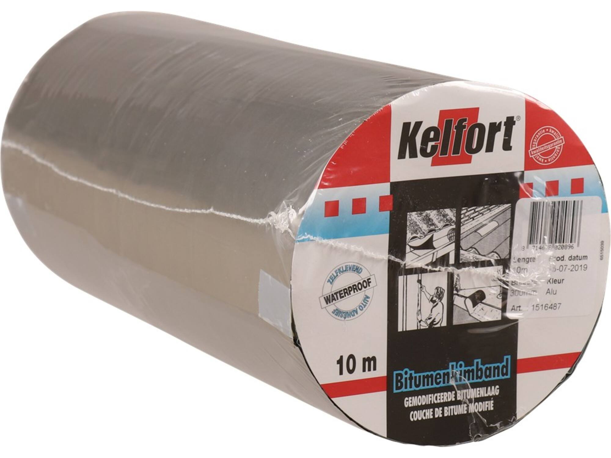 KELFORT Bitumenkimband ALU KLEUR 10MX300 MM