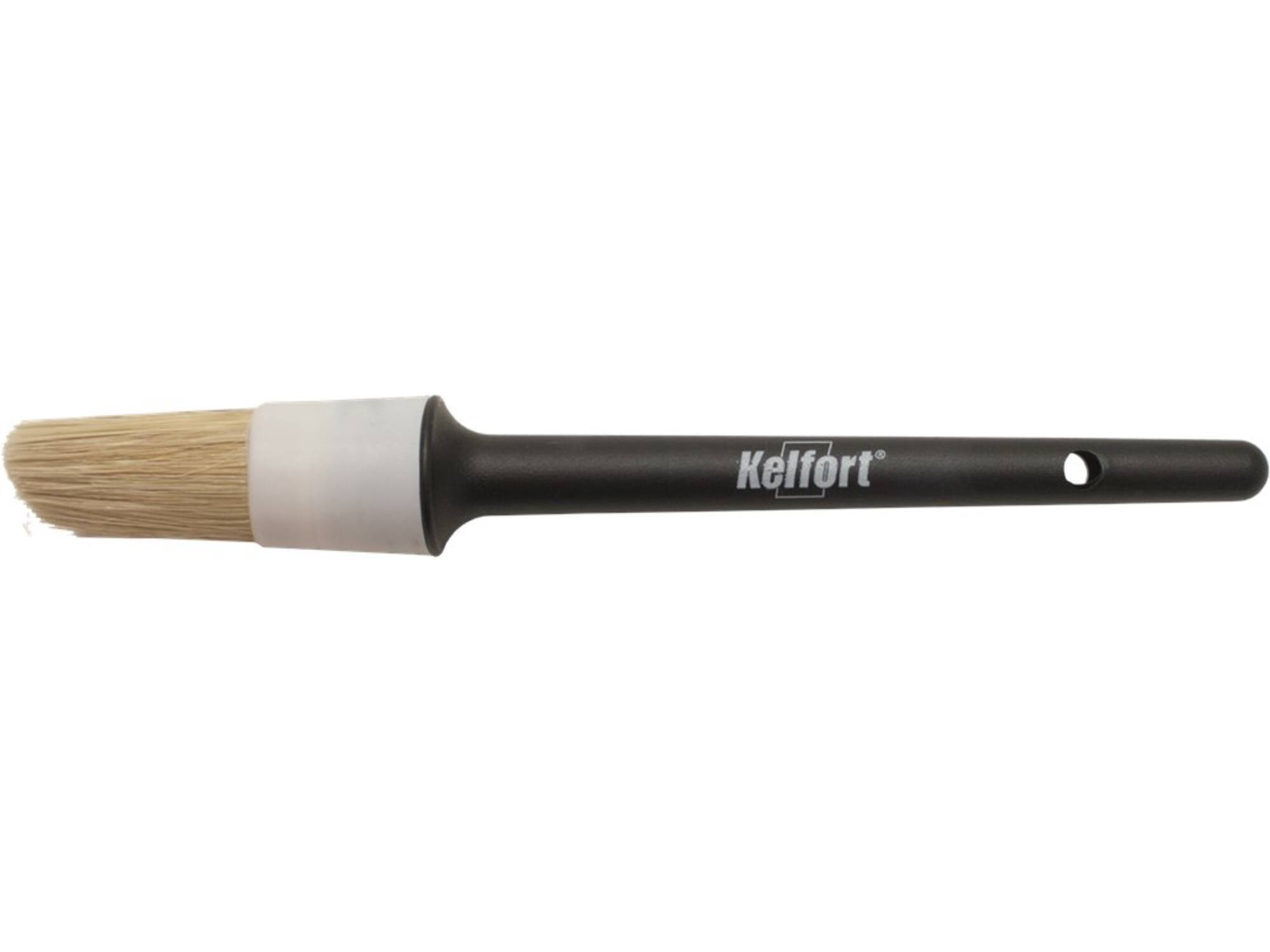 KELFORT Kwast rond wit haar wegwerp 14 23 MM