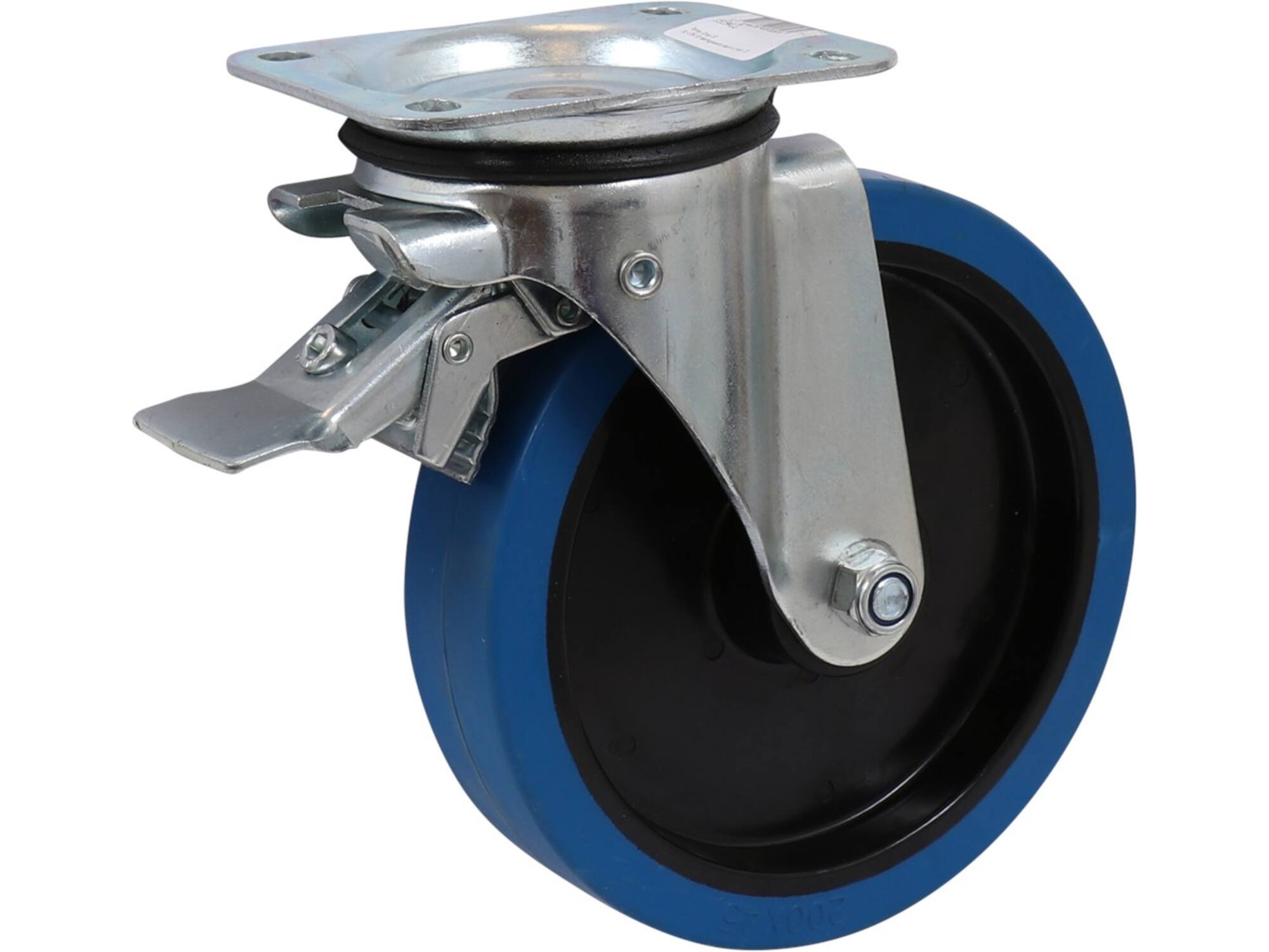 KELFORT Zwenkwiel blauw met rem DIAM. 200 MM 138X109 MM