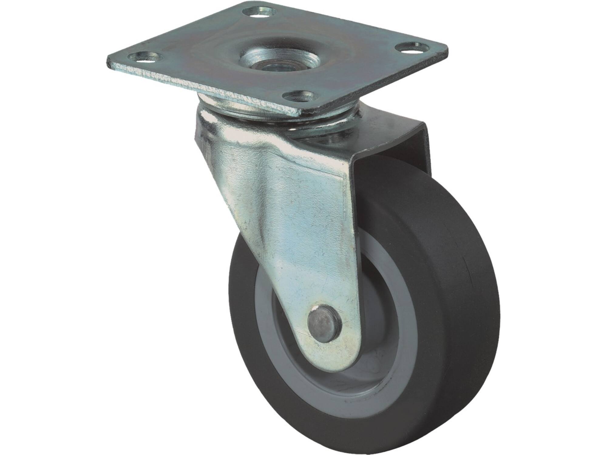 KELFORT Zwenkwiel rubber 15 KG 25 MM