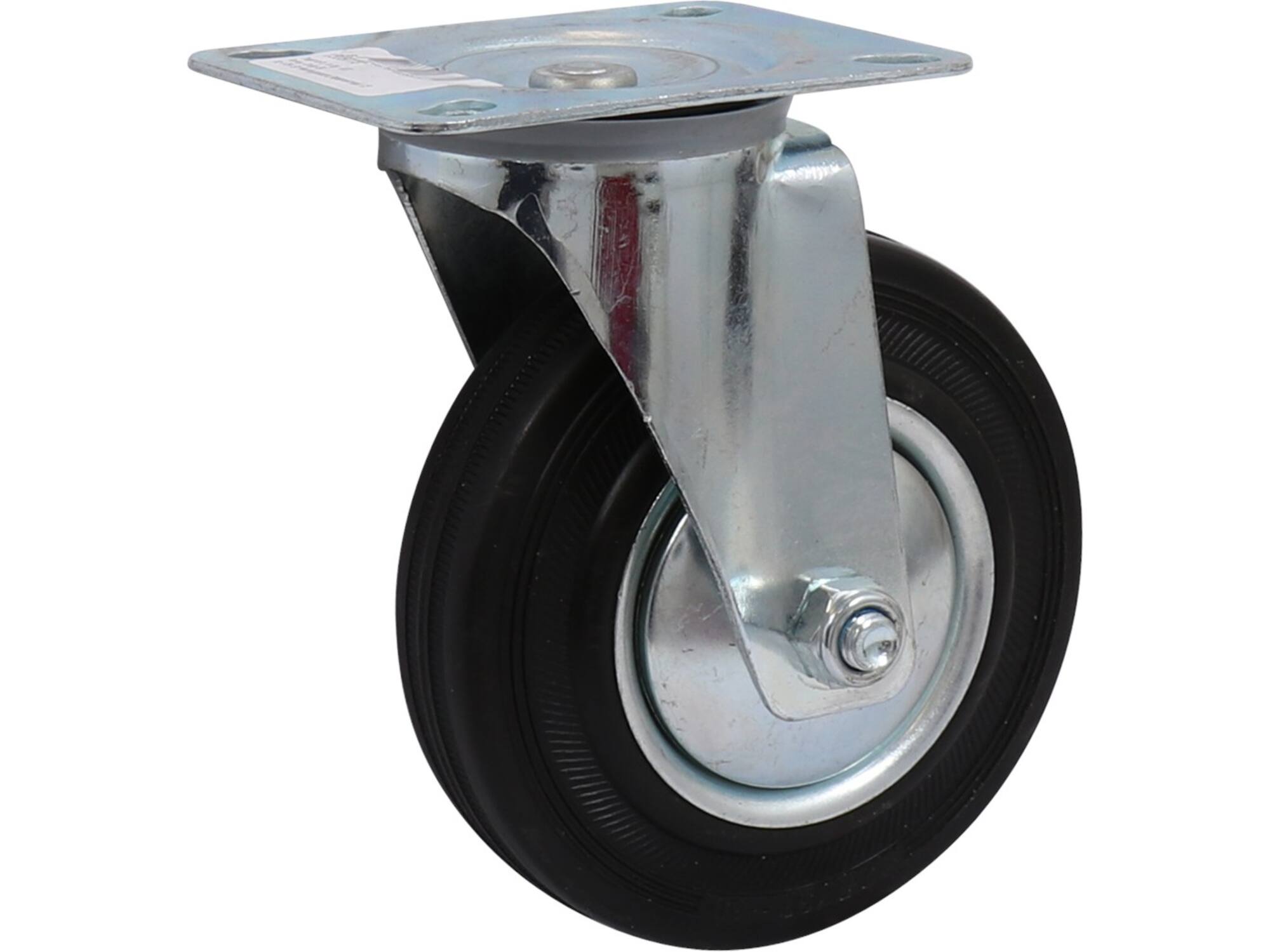 KELFORT Zwenkwiel rubber 100 KG 125 MM