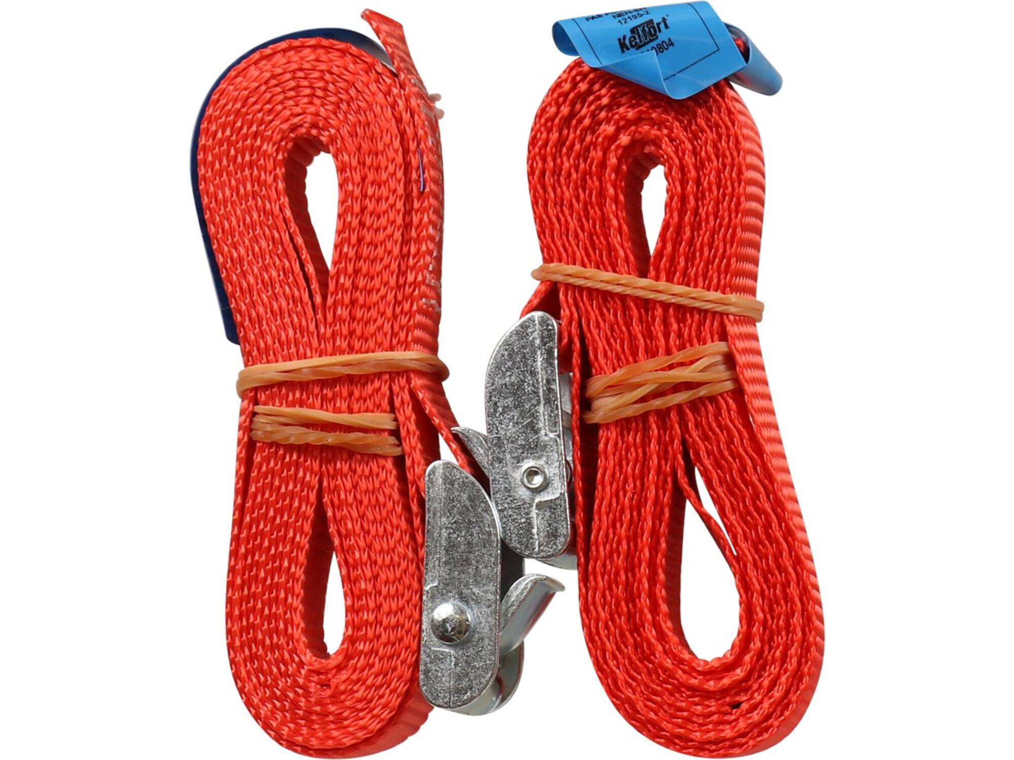 Kelfort Spanband rood met klemgesp 25 mm X2.5 meter