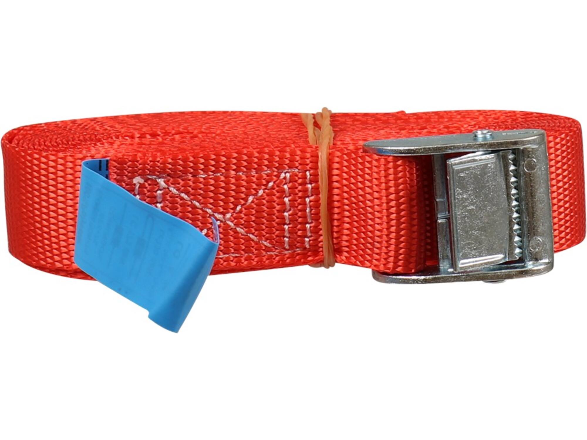 Kelfort Spanband rood met klemgesp 25 mm X5,0 meter