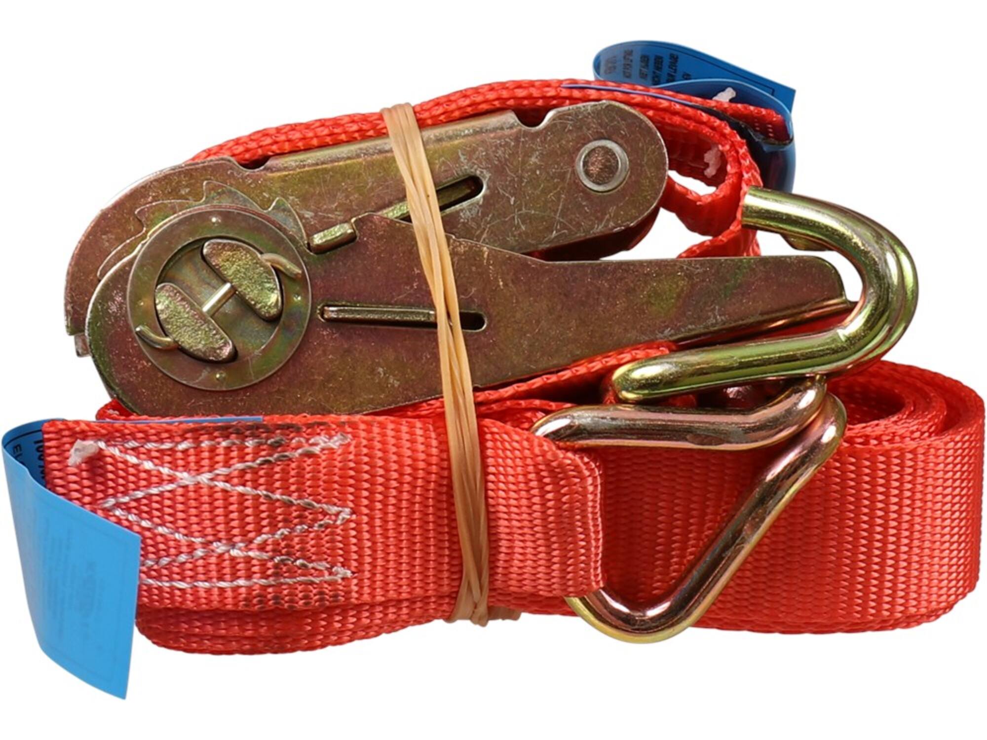 Kelfort Spanband rood met ratel en haken 700 kg 25 mm X5,0 meter