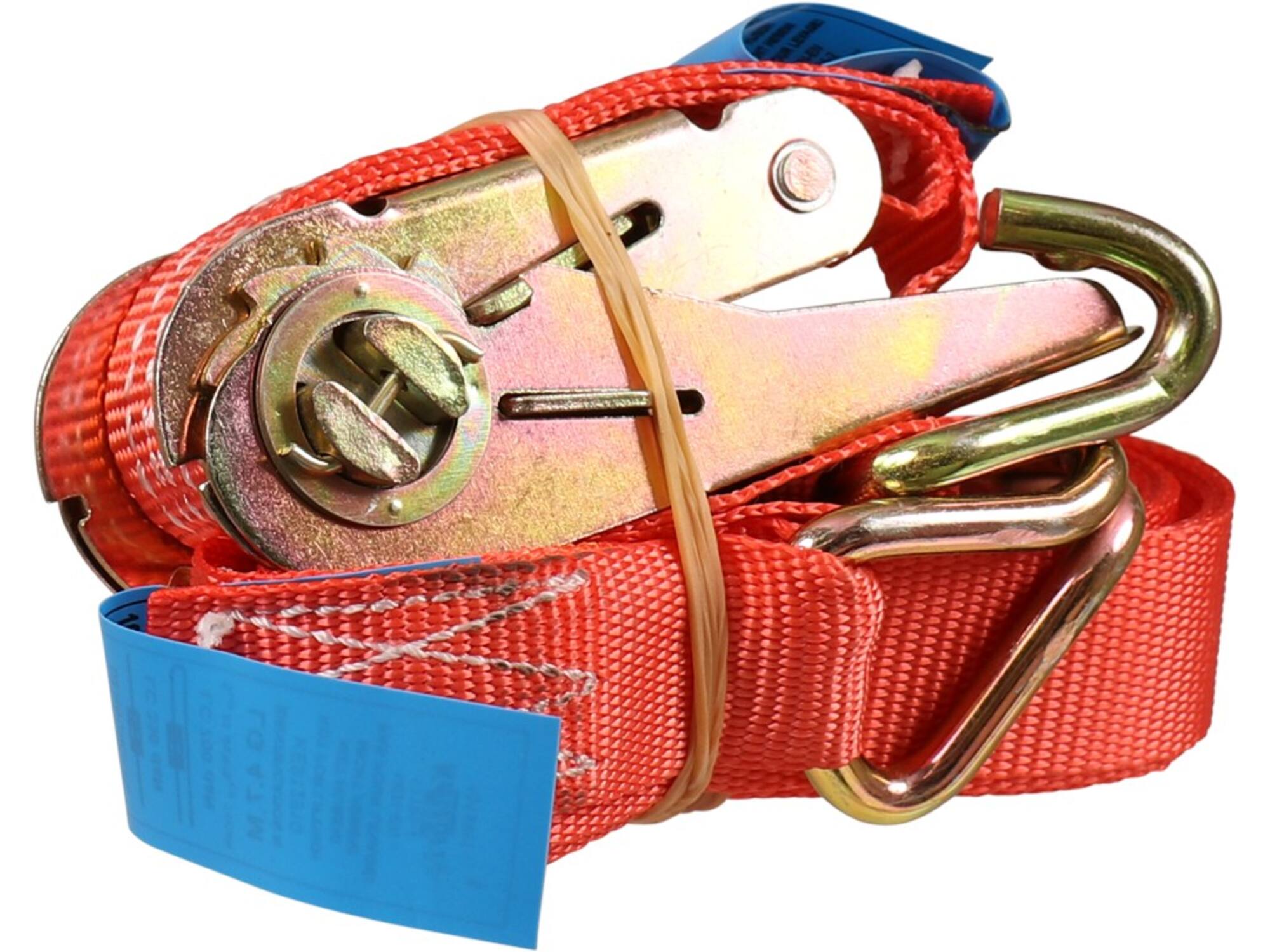 Kelfort Spanband rood met ratel en haken 700 kg 25 mm X5,0 meter