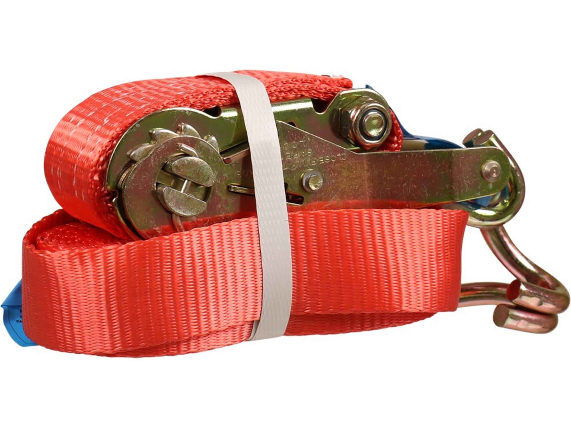 Kelfort Spanband rood met ratel en haken 3000 kg 35 mm X5,0 meter