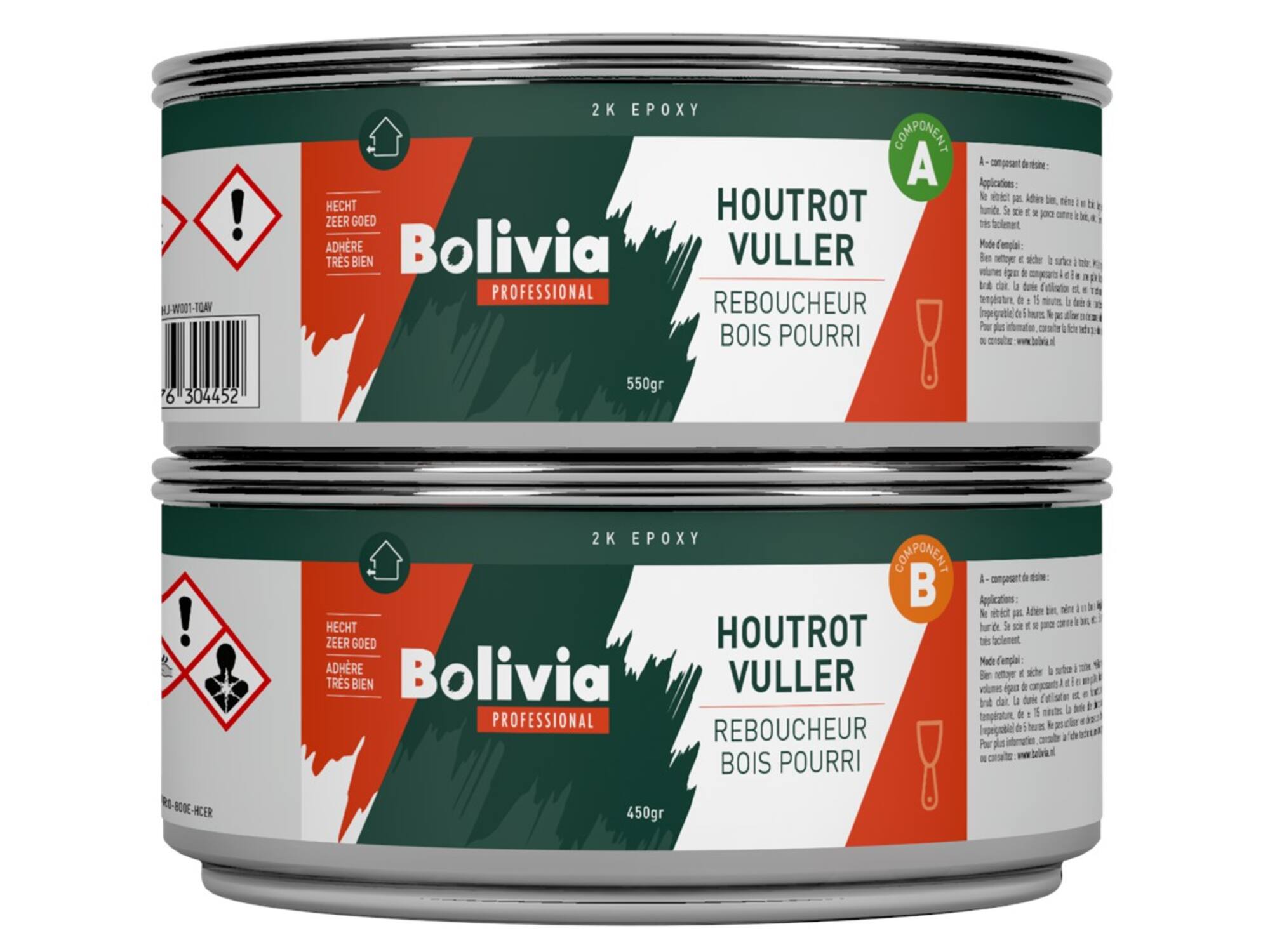 Bolivia Houtrotvuller epoxy set 1 KG