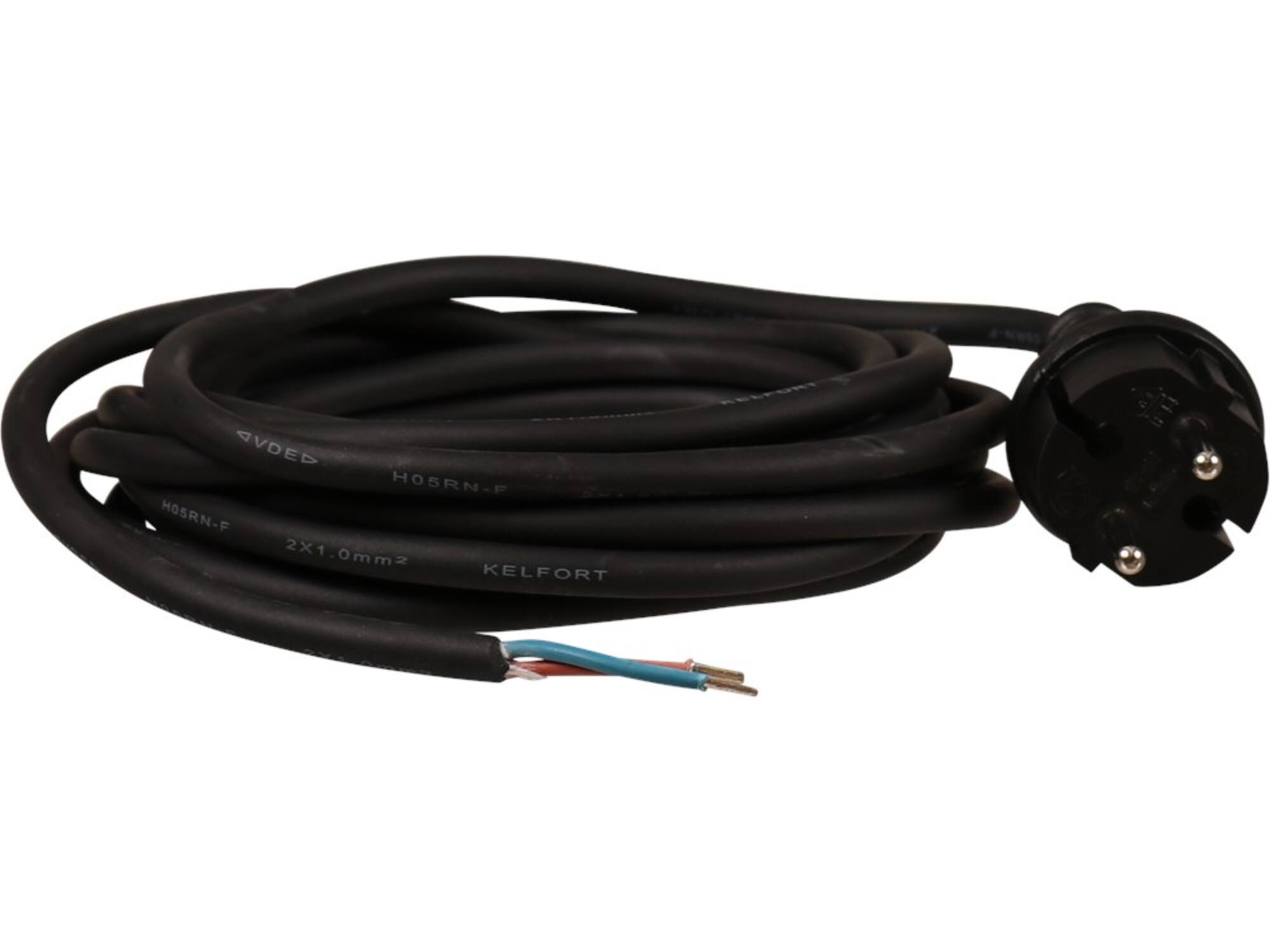 KELFORT Aansluitsnoer rubber H05RN-F 5M 2X1,0