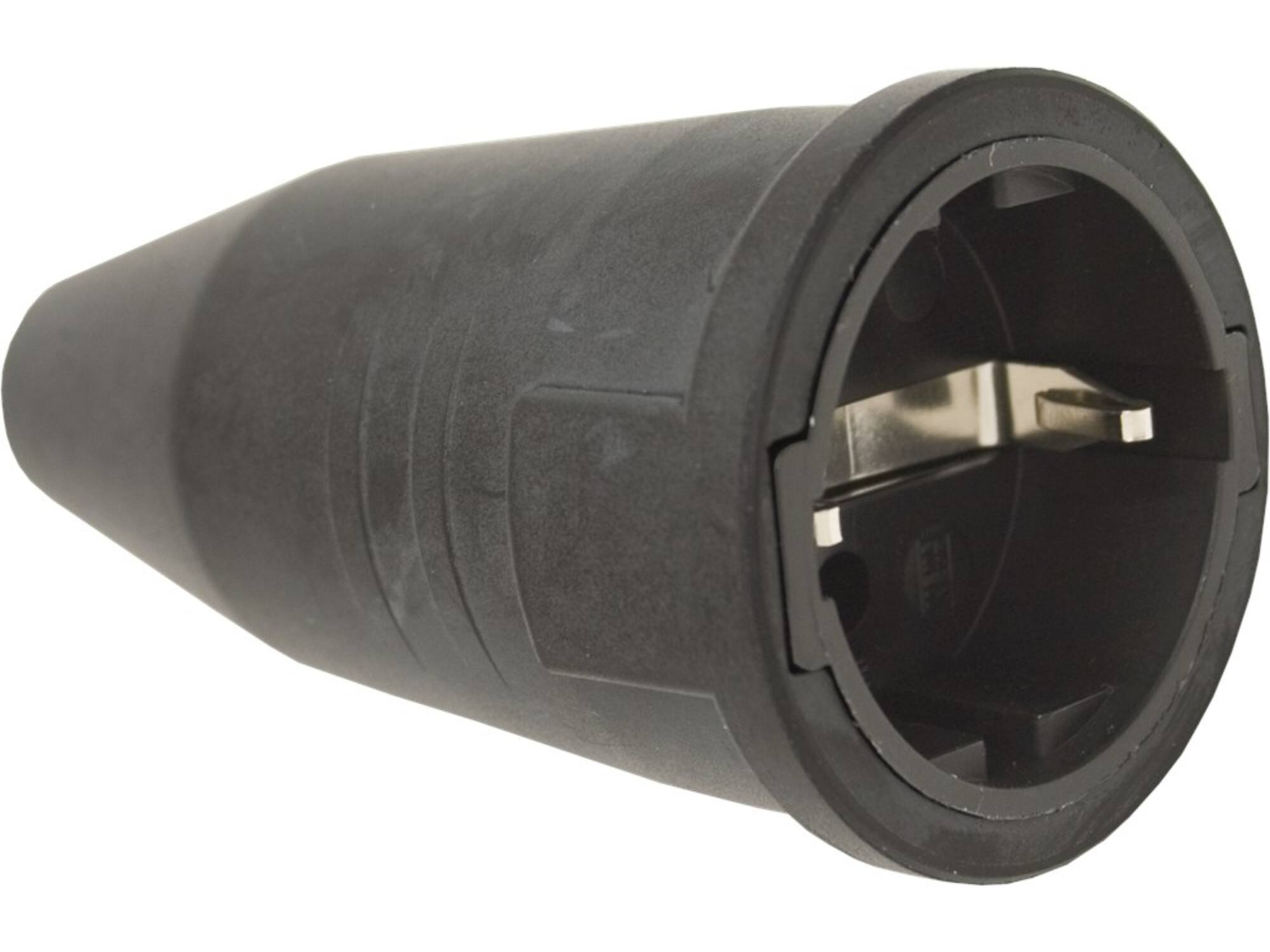 KELFORT Contrasteker rubber zwart 16A/250V