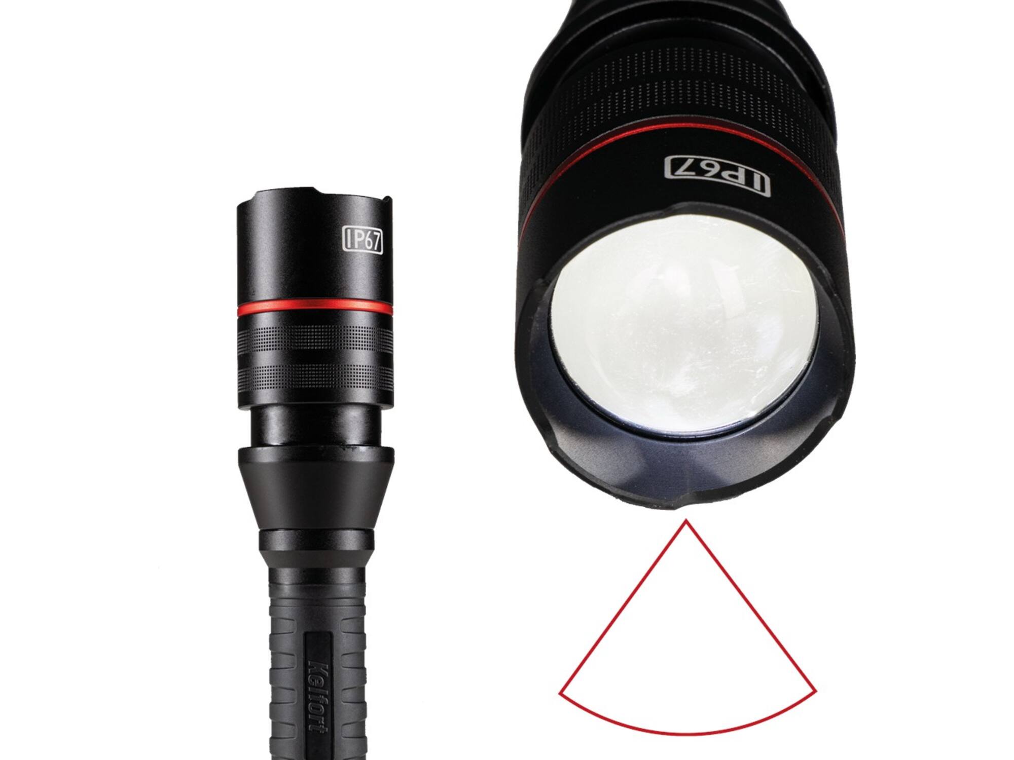 Kelfort Zaklamp LED oplaadbaar IP67 1500LM/15W
