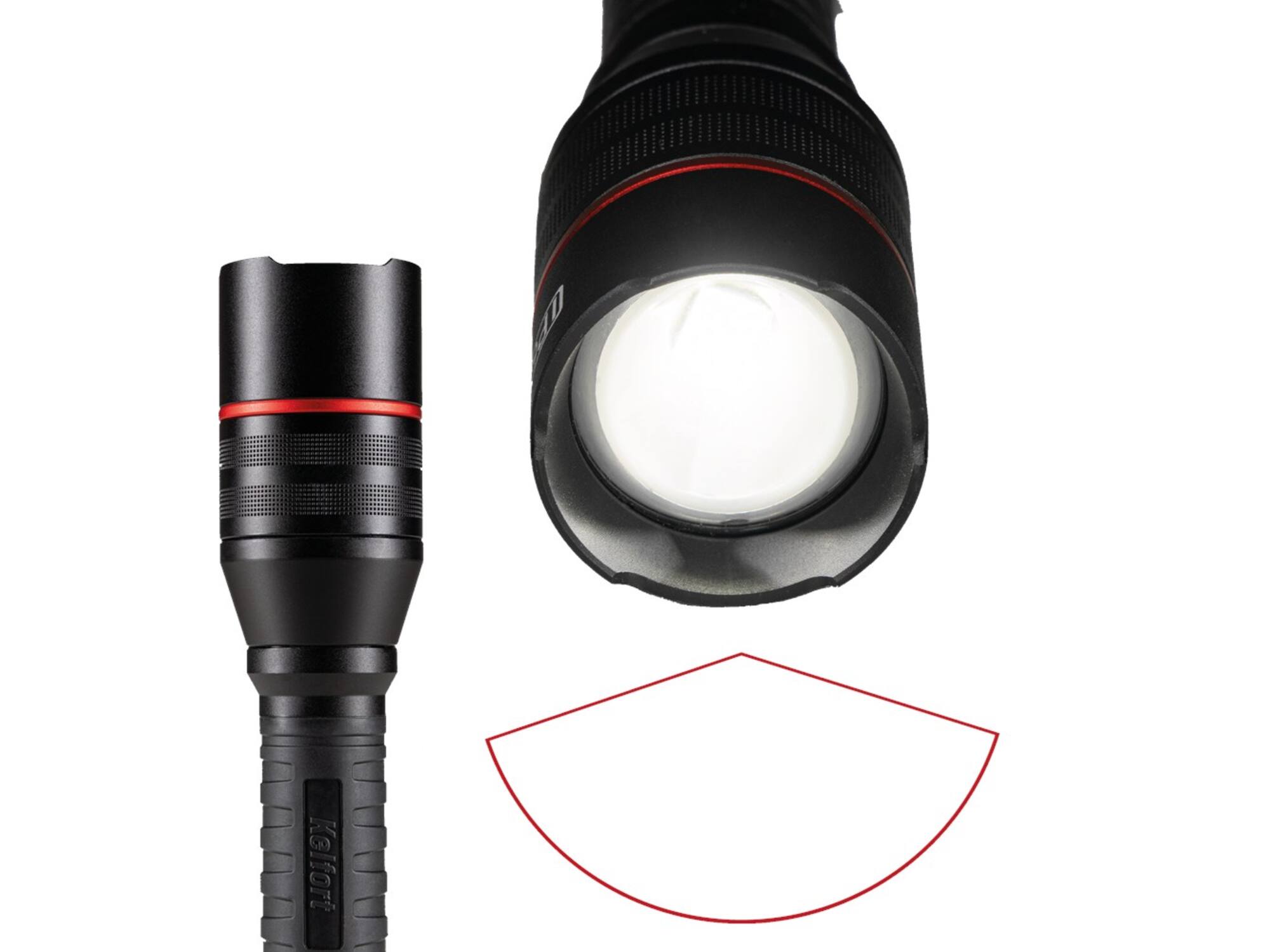 Kelfort Zaklamp LED oplaadbaar IP67 1500LM/15W
