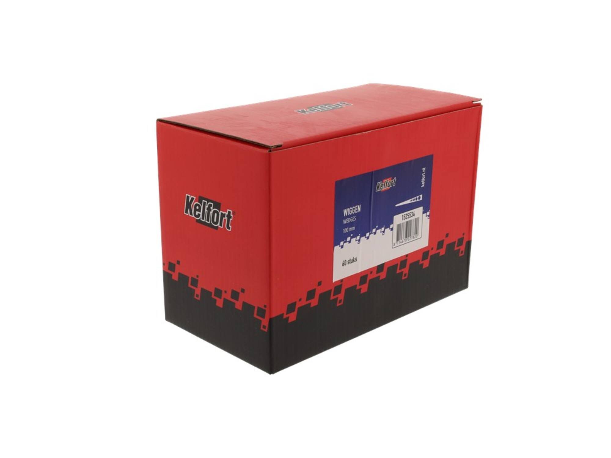 Kelfort Wig zwart 60 stuks 18 mm