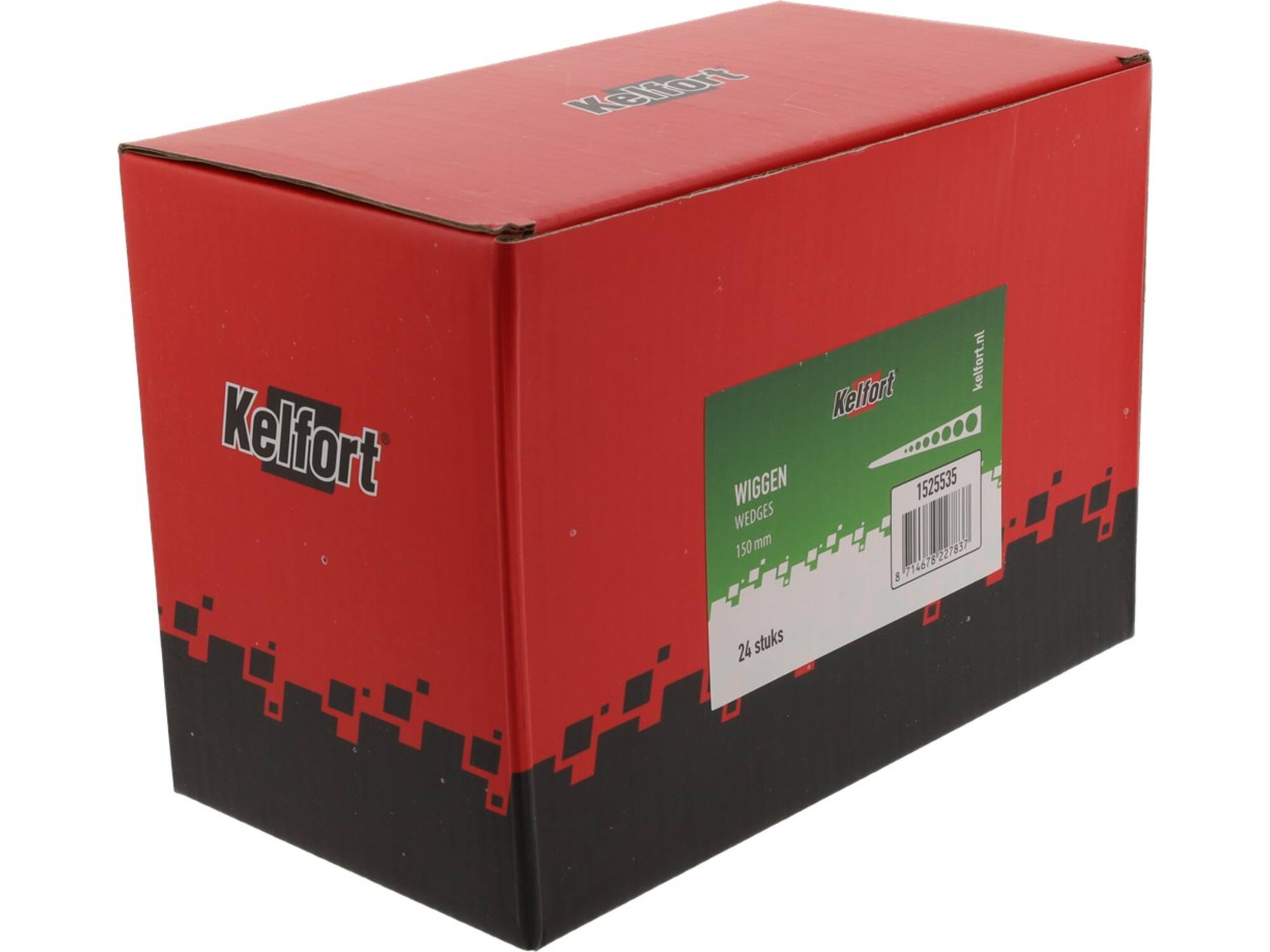 Kelfort Wig groen 24 stuks 25 mm